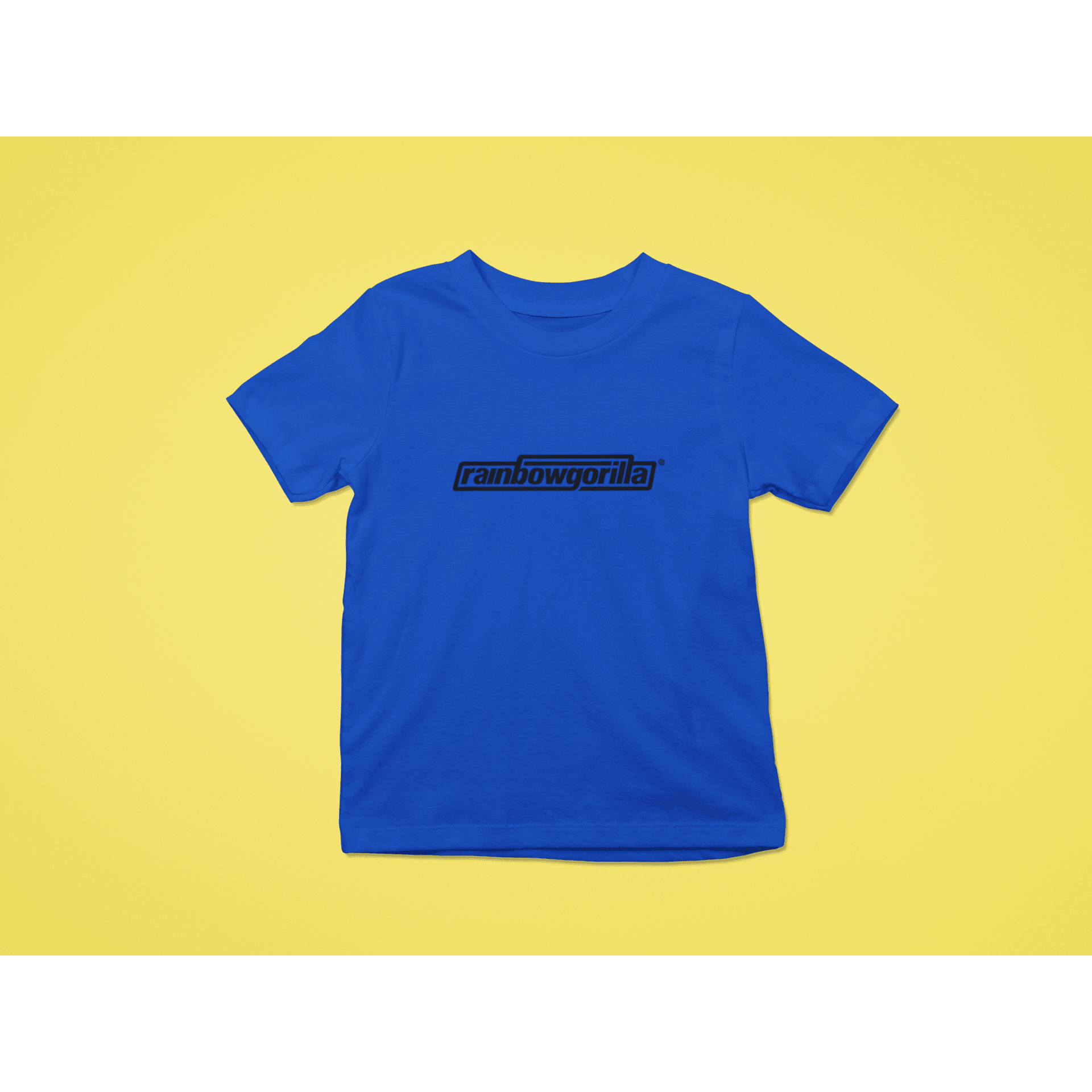 Rainbow Gorilla ´RG Tekst Zwart´ T-shirt Kids - Rainbow Gorilla Store
