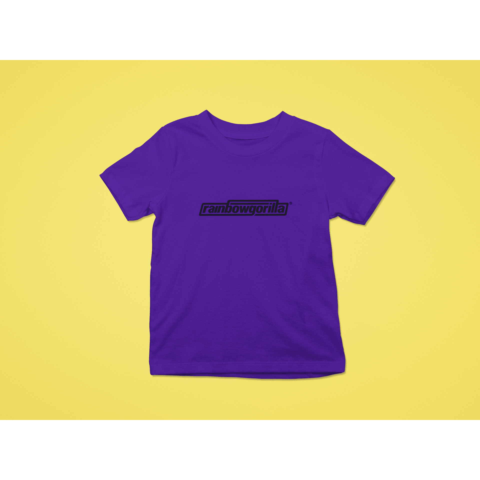 Rainbow Gorilla ´RG Tekst Zwart´ T-shirt Kids - Rainbow Gorilla Store