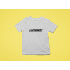 Rainbow Gorilla ´RG Tekst Zwart´ T-shirt Kids - Rainbow Gorilla Store