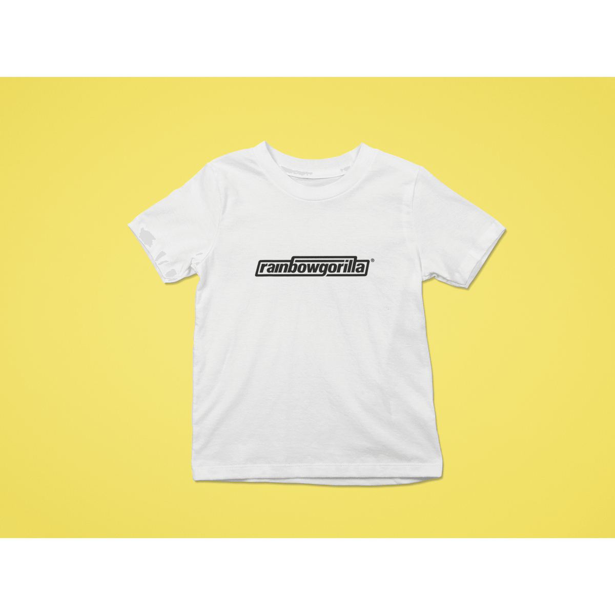 Rainbow Gorilla ´RG Tekst Zwart´ T-shirt Kids - Rainbow Gorilla Store