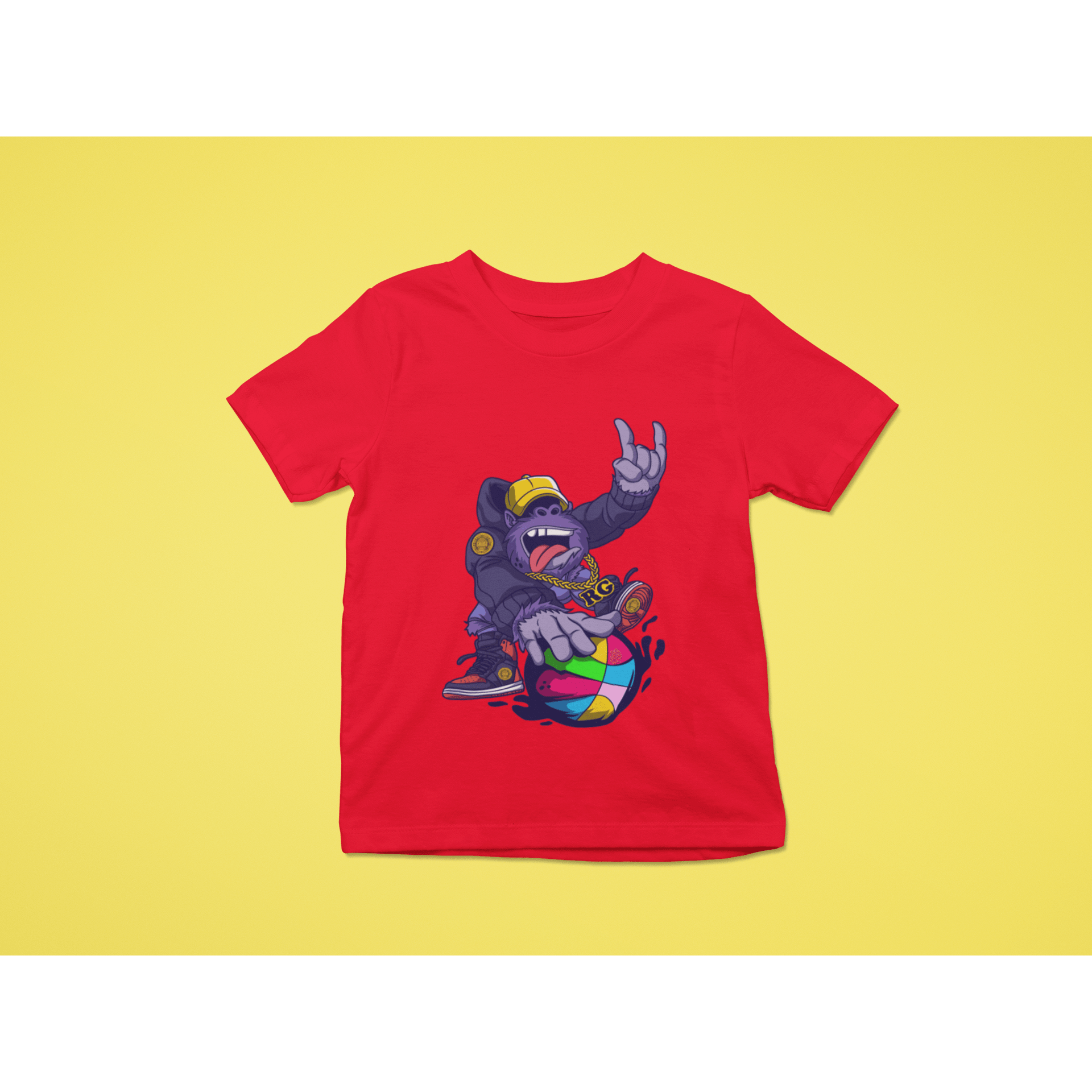 Rainbow Gorilla ´Baller´ T-shirt Kids - Rainbow Gorilla Store