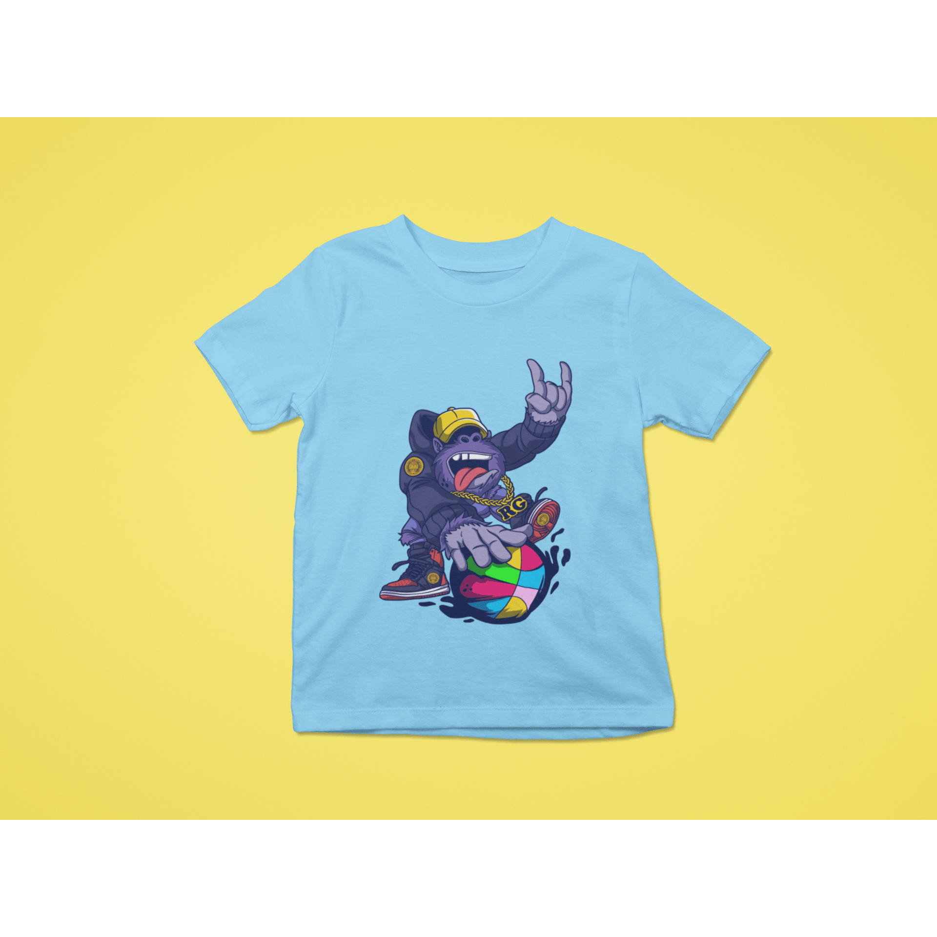 Rainbow Gorilla ´Baller´ T-shirt Kids - Rainbow Gorilla Store