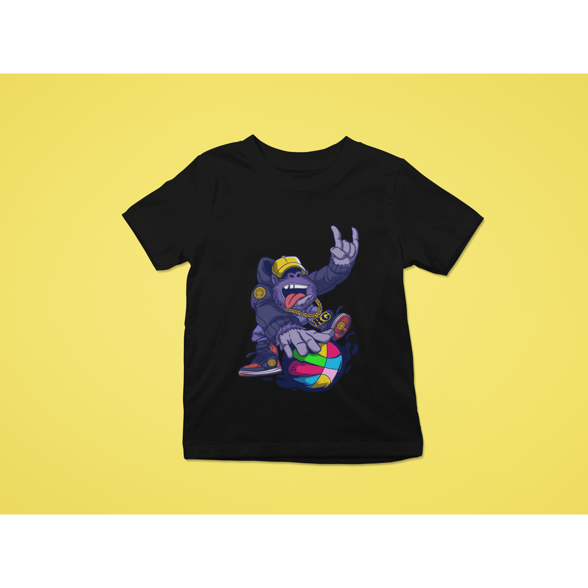 Rainbow Gorilla ´Baller´ T-shirt Kids - Rainbow Gorilla Store