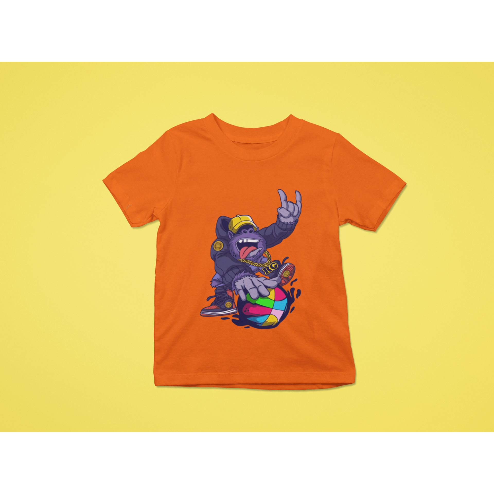 Rainbow Gorilla ´Baller´ T-shirt Kids - Rainbow Gorilla Store