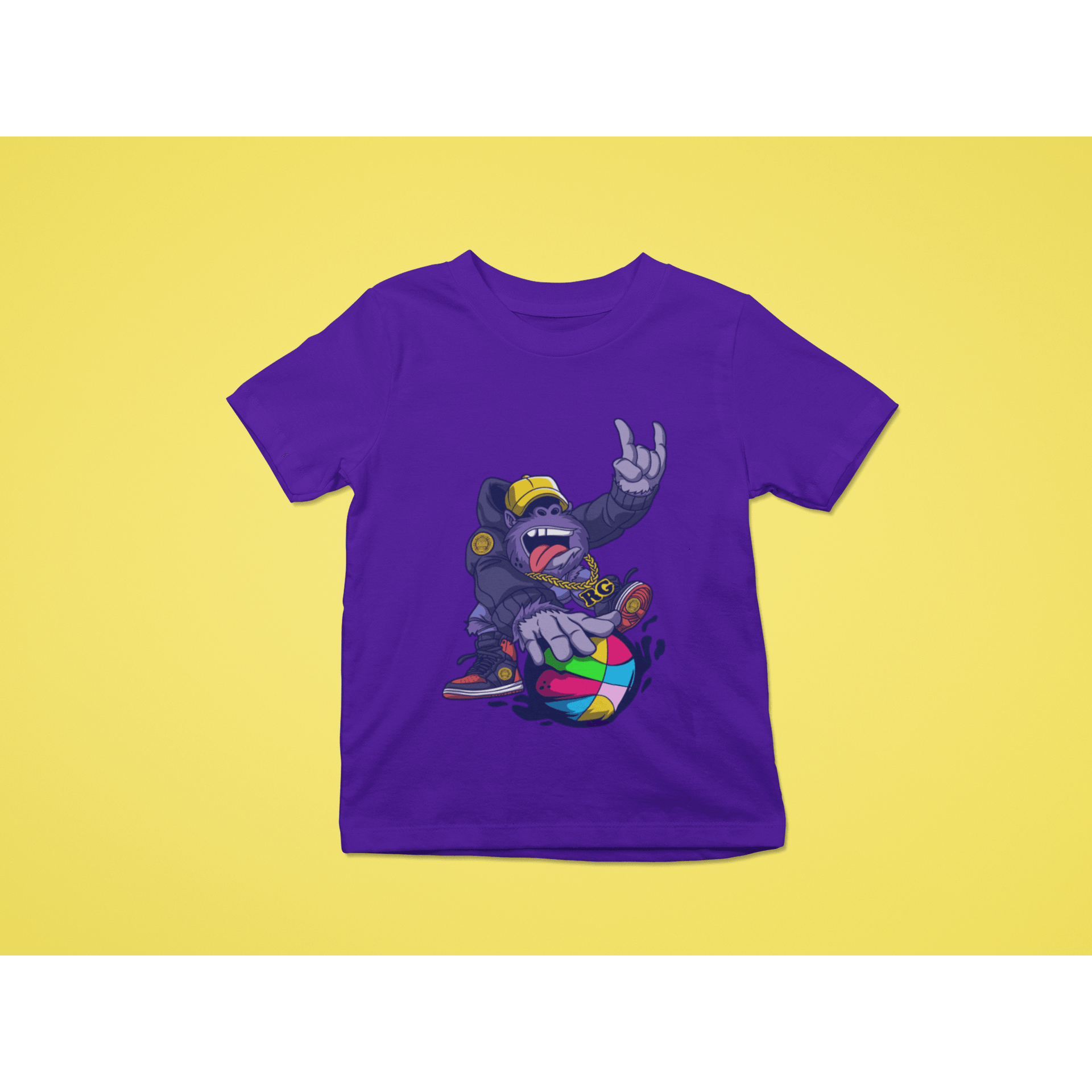 Rainbow Gorilla ´Baller´ T-shirt Kids - Rainbow Gorilla Store