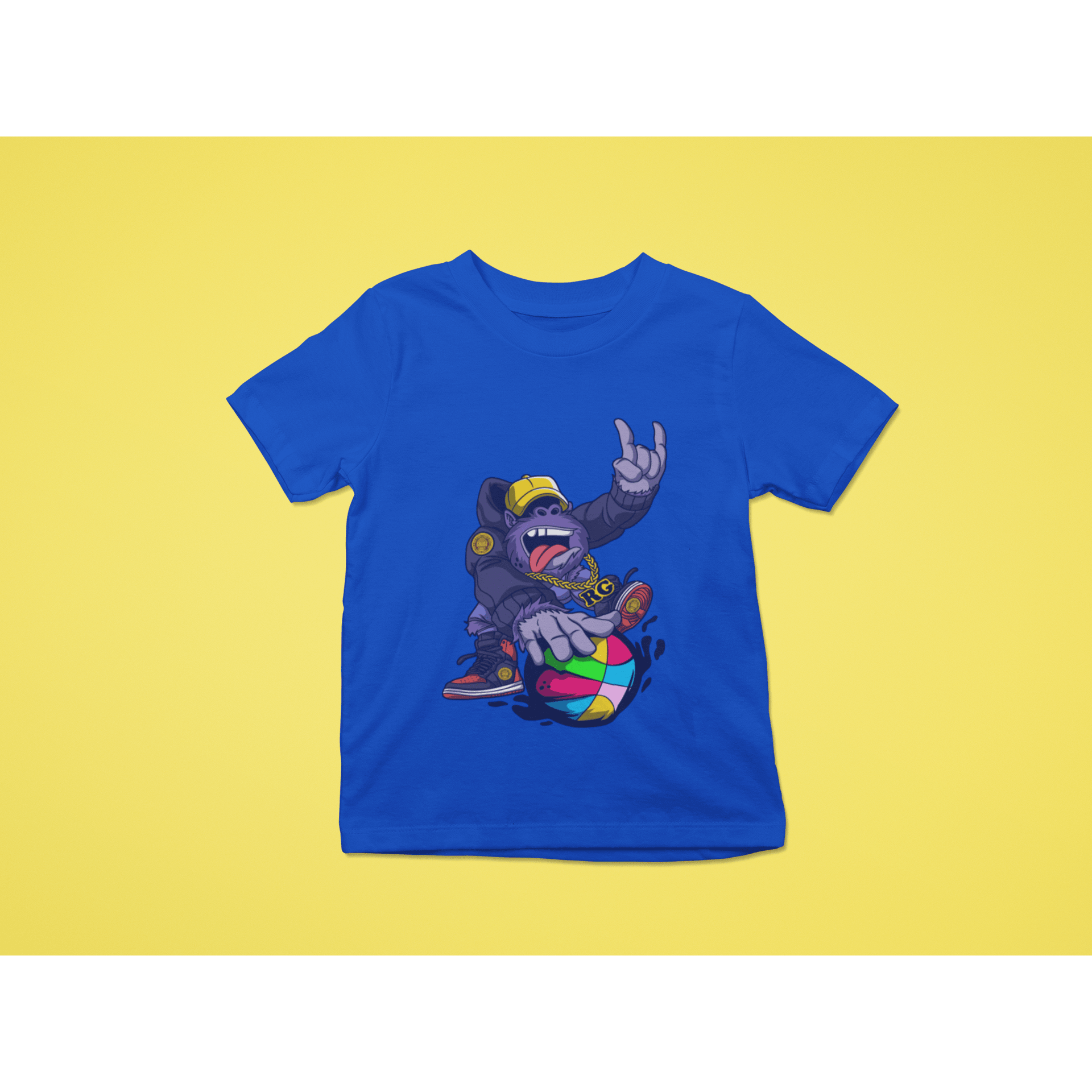 Rainbow Gorilla ´Baller´ T-shirt Kids - Rainbow Gorilla Store