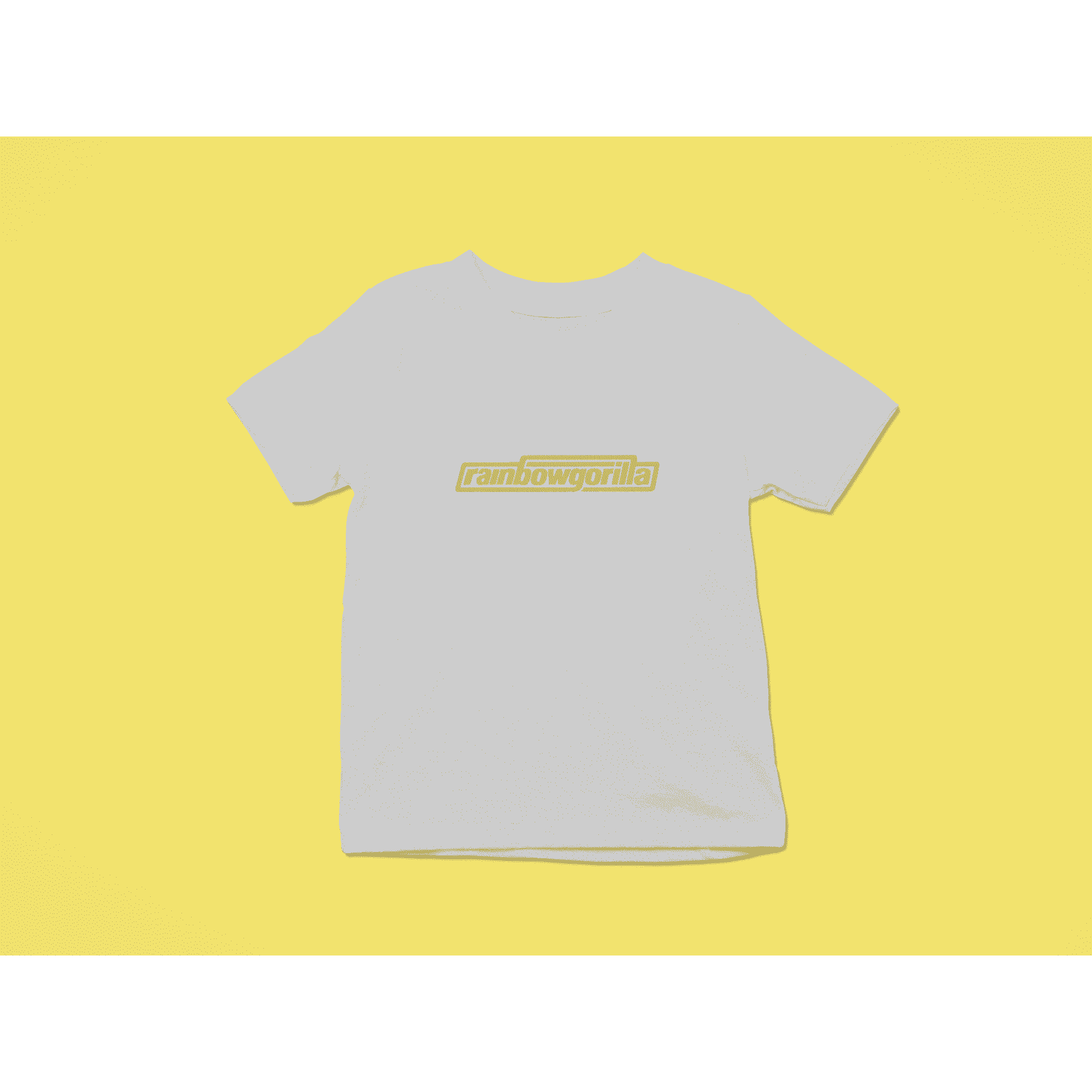 Rainbow Gorilla ´RG Tekst Goud´ T-shirt Kids - Rainbow Gorilla Store