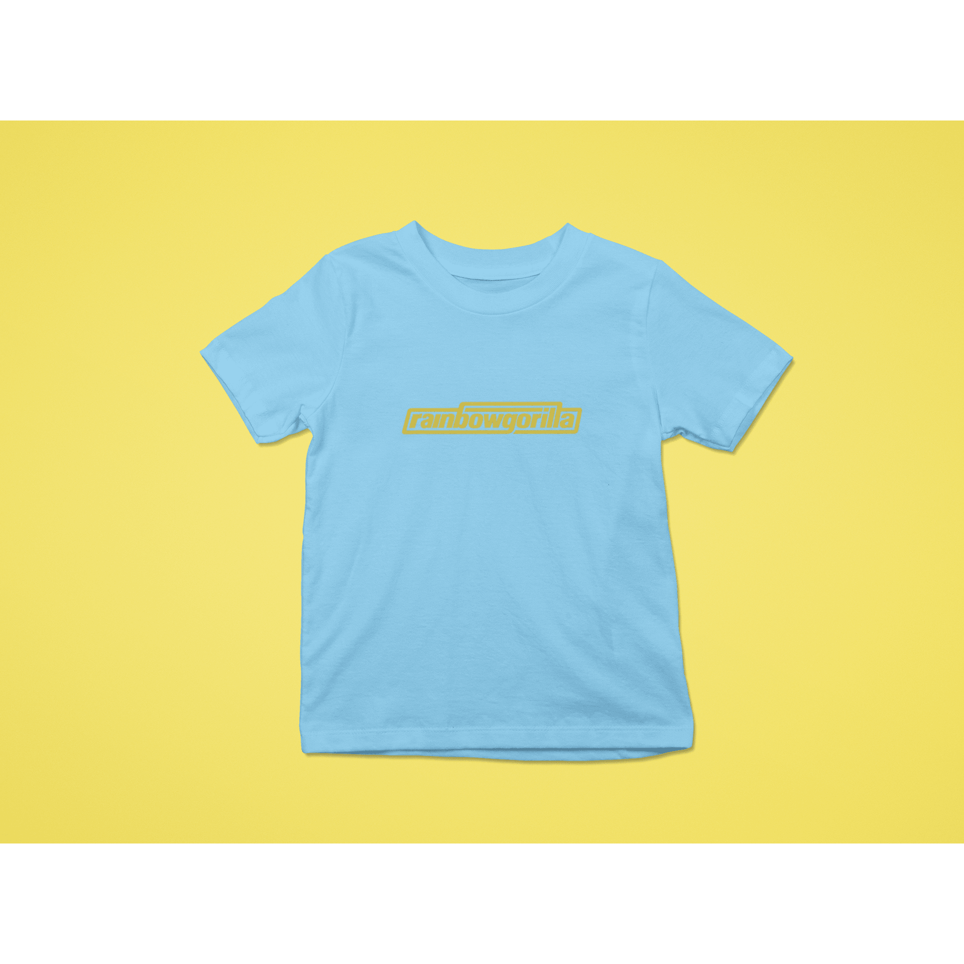 Rainbow Gorilla ´RG Tekst Goud´ T-shirt Kids - Rainbow Gorilla Store
