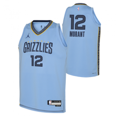 Nike Jordan Nba Swingman Memphis Grizzlies Jersey Morant Babyblauw