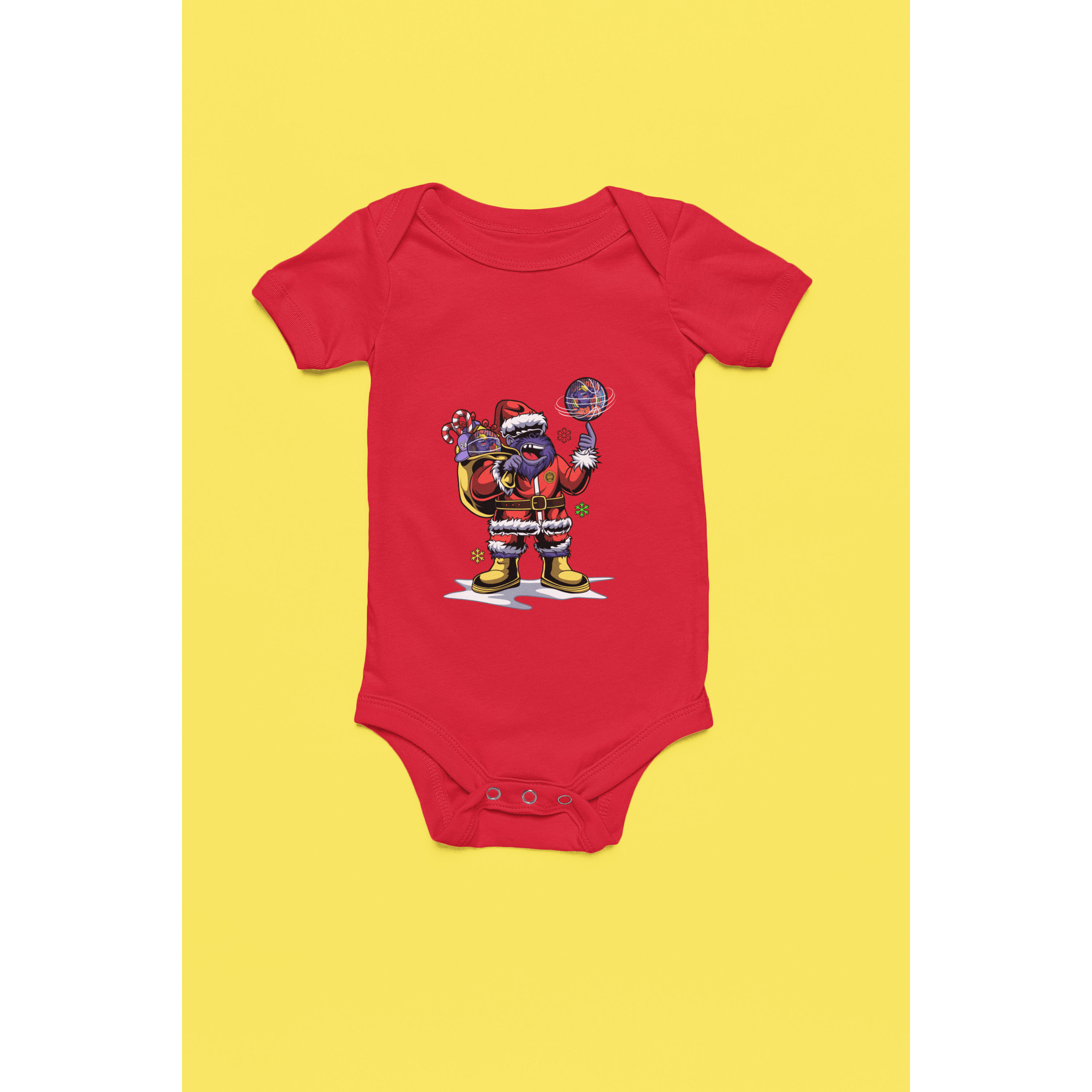 Rainbow Gorilla ´Kerst´ Romper - Rainbow Gorilla Store