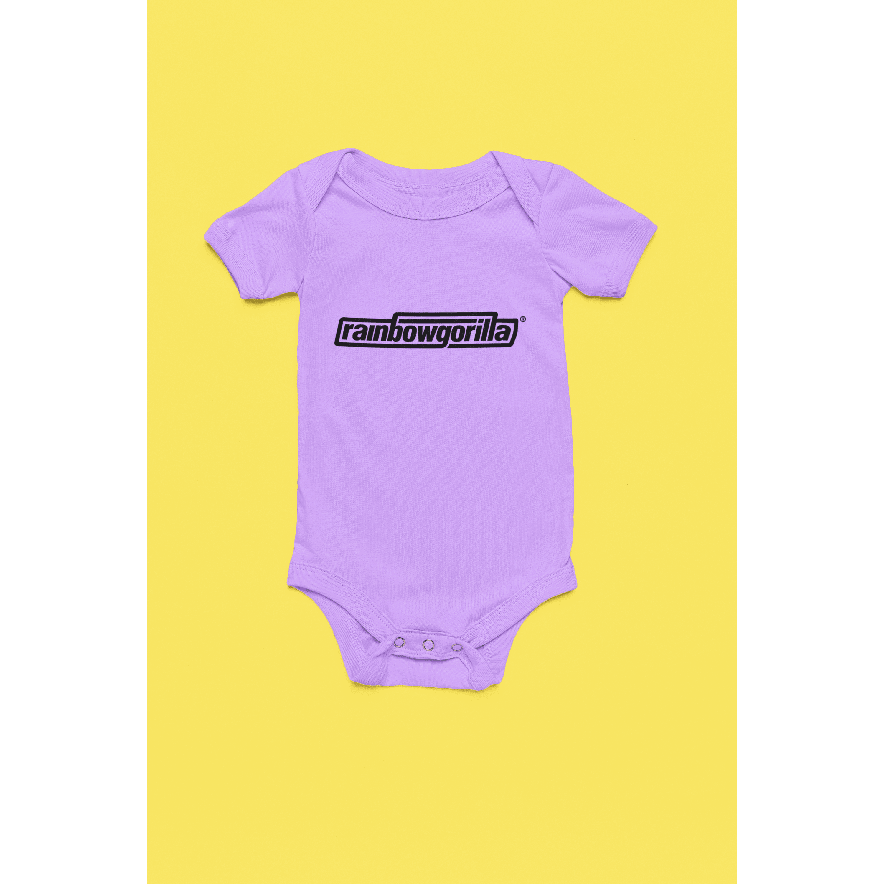 Rainbow Gorilla ´RG Tekst Zwart´ Romper - Rainbow Gorilla Store