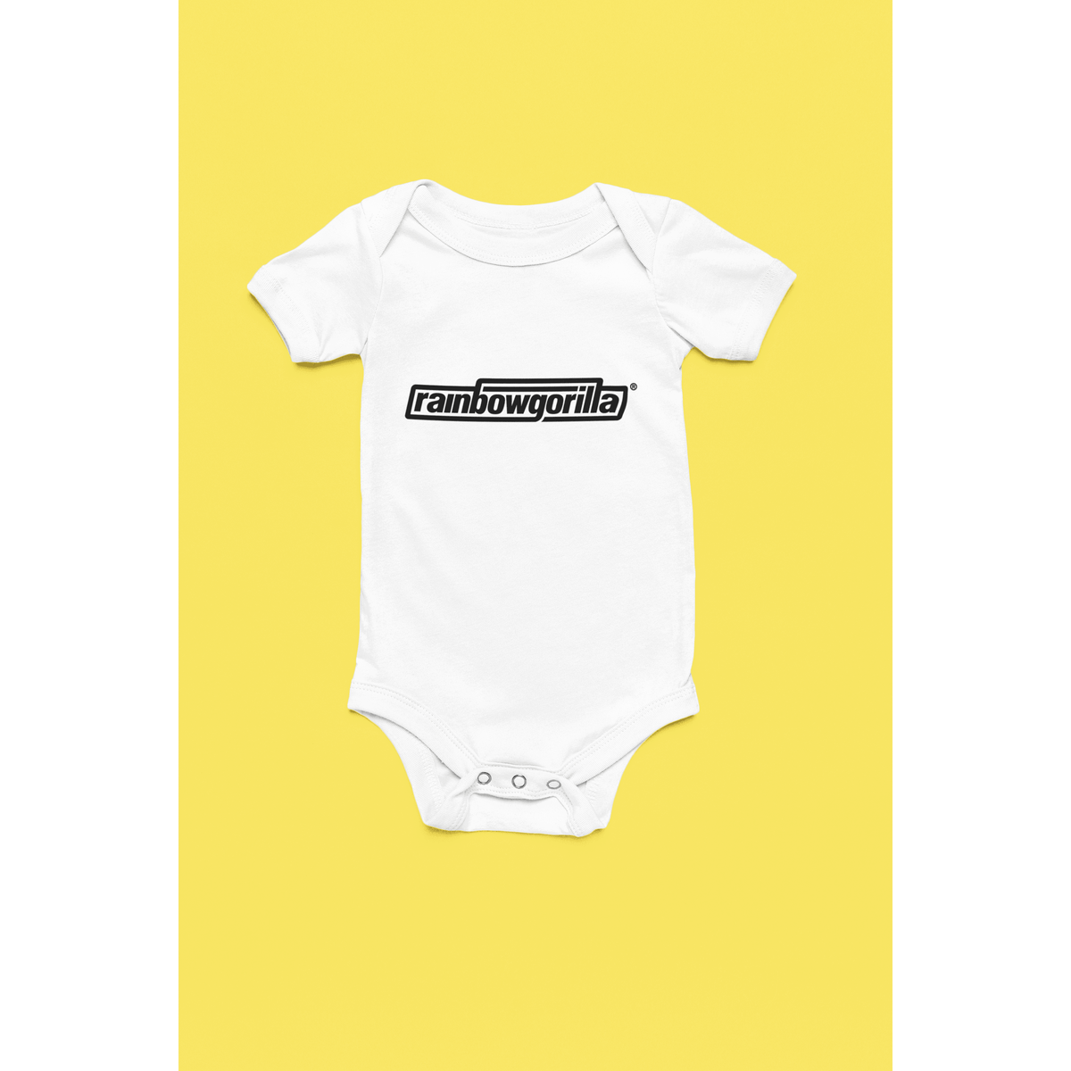 Rainbow Gorilla ´RG Tekst Zwart´ Romper - Rainbow Gorilla Store