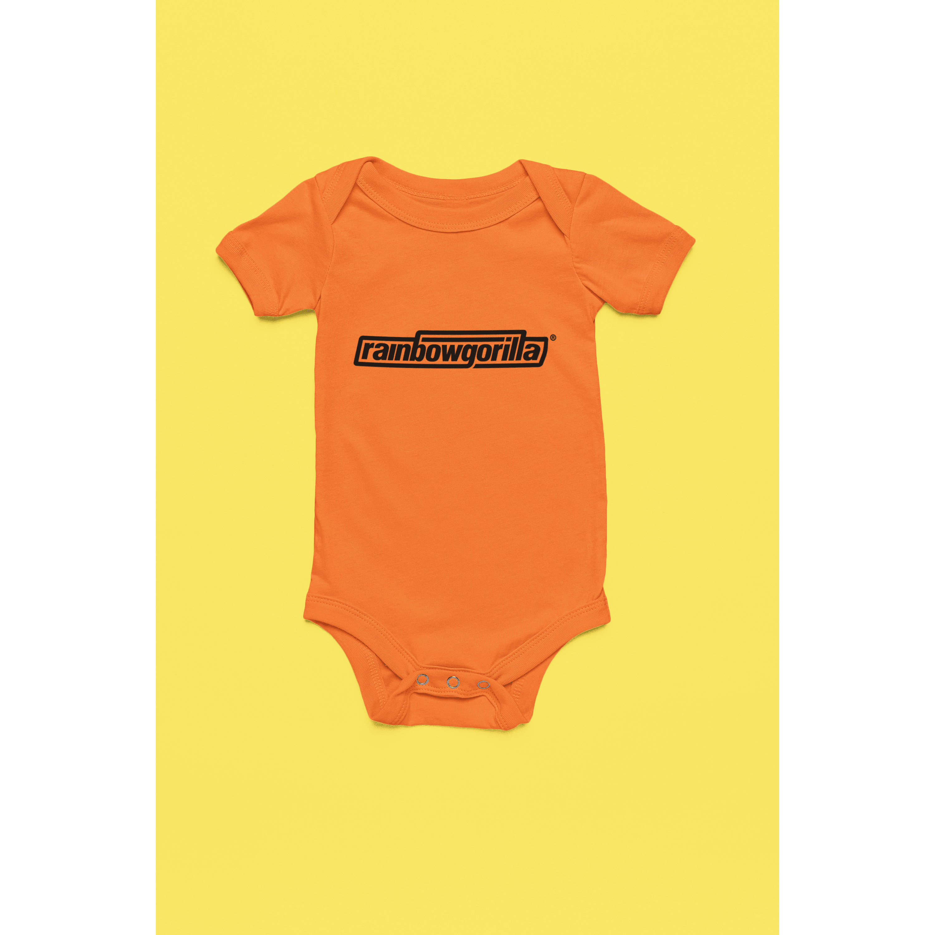 Rainbow Gorilla ´RG Tekst Zwart´ Romper - Rainbow Gorilla Store