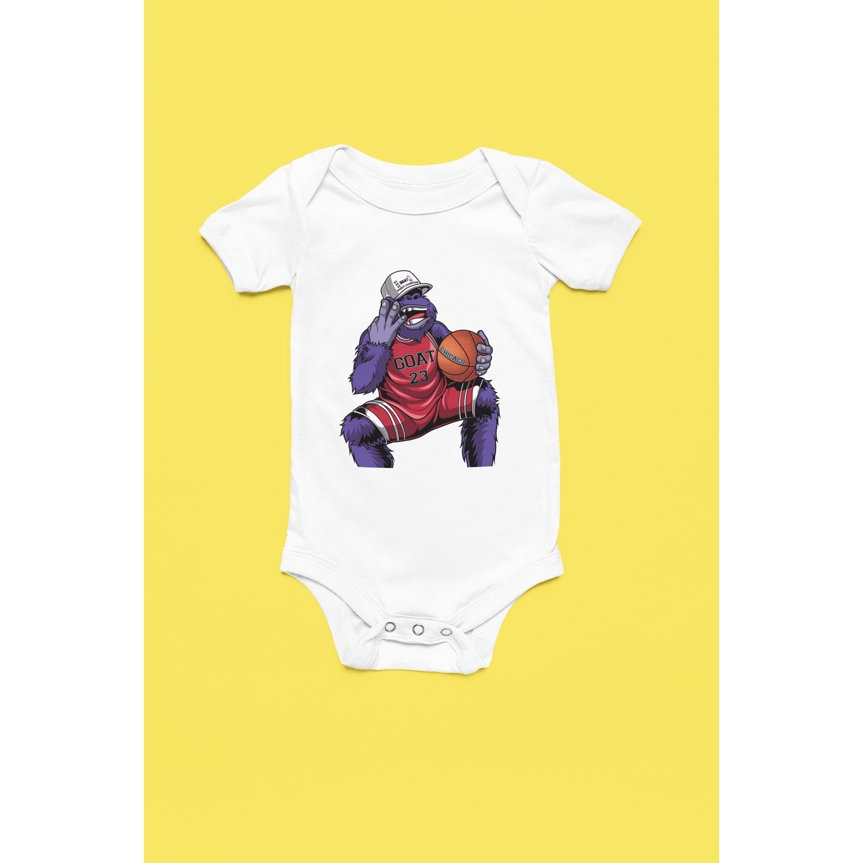 Rainbow Gorilla ´The GOAT´ Romper - Rainbow Gorilla Store