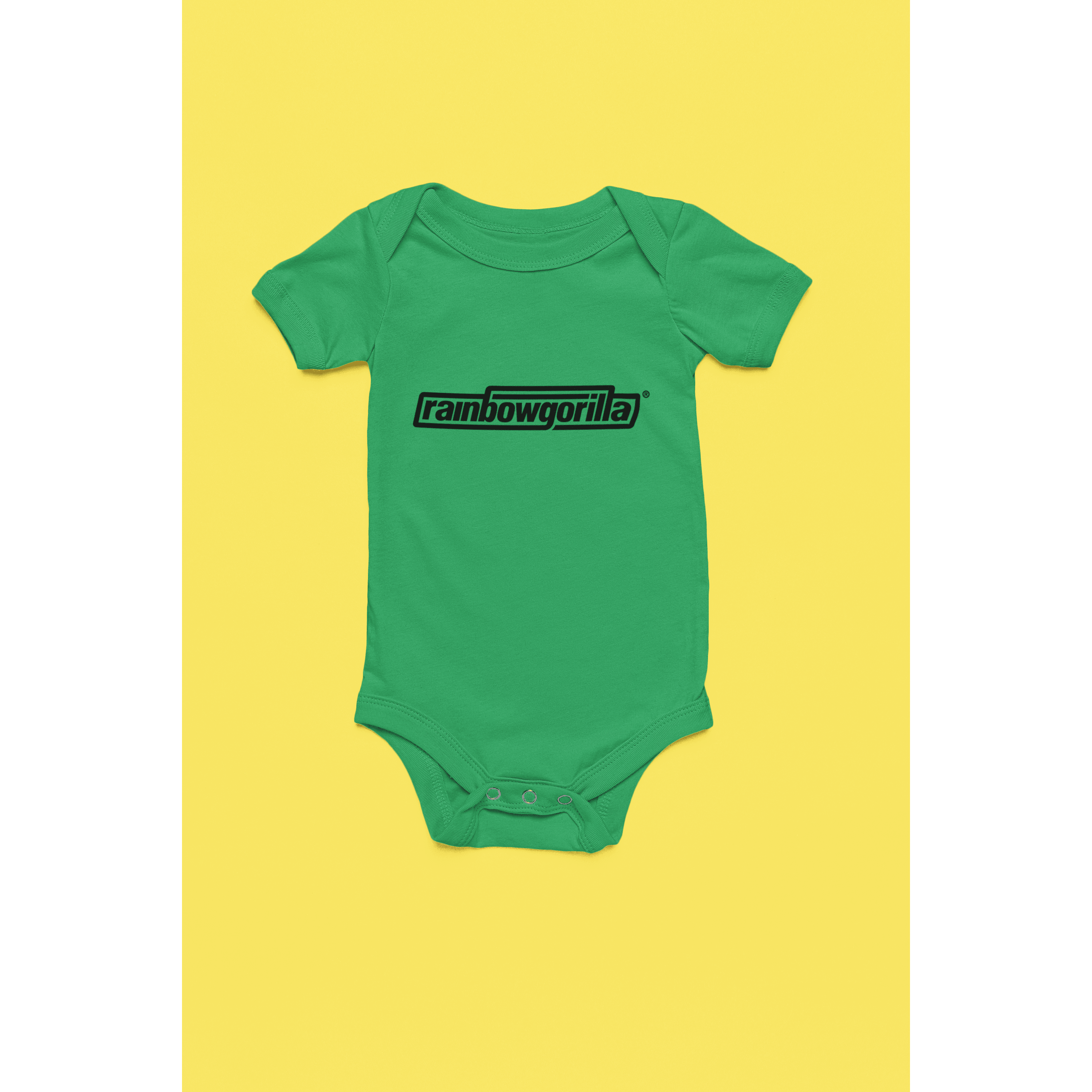 Rainbow Gorilla ´RG Tekst Zwart´ Romper - Rainbow Gorilla Store