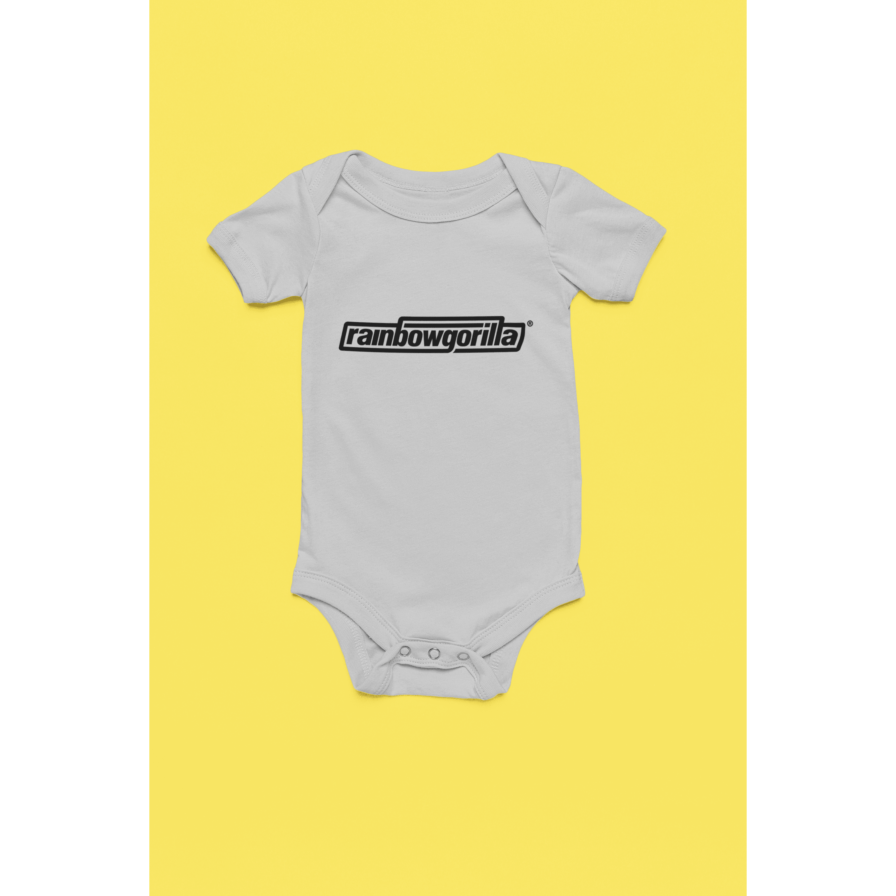 Rainbow Gorilla ´RG Tekst Zwart´ Romper - Rainbow Gorilla Store