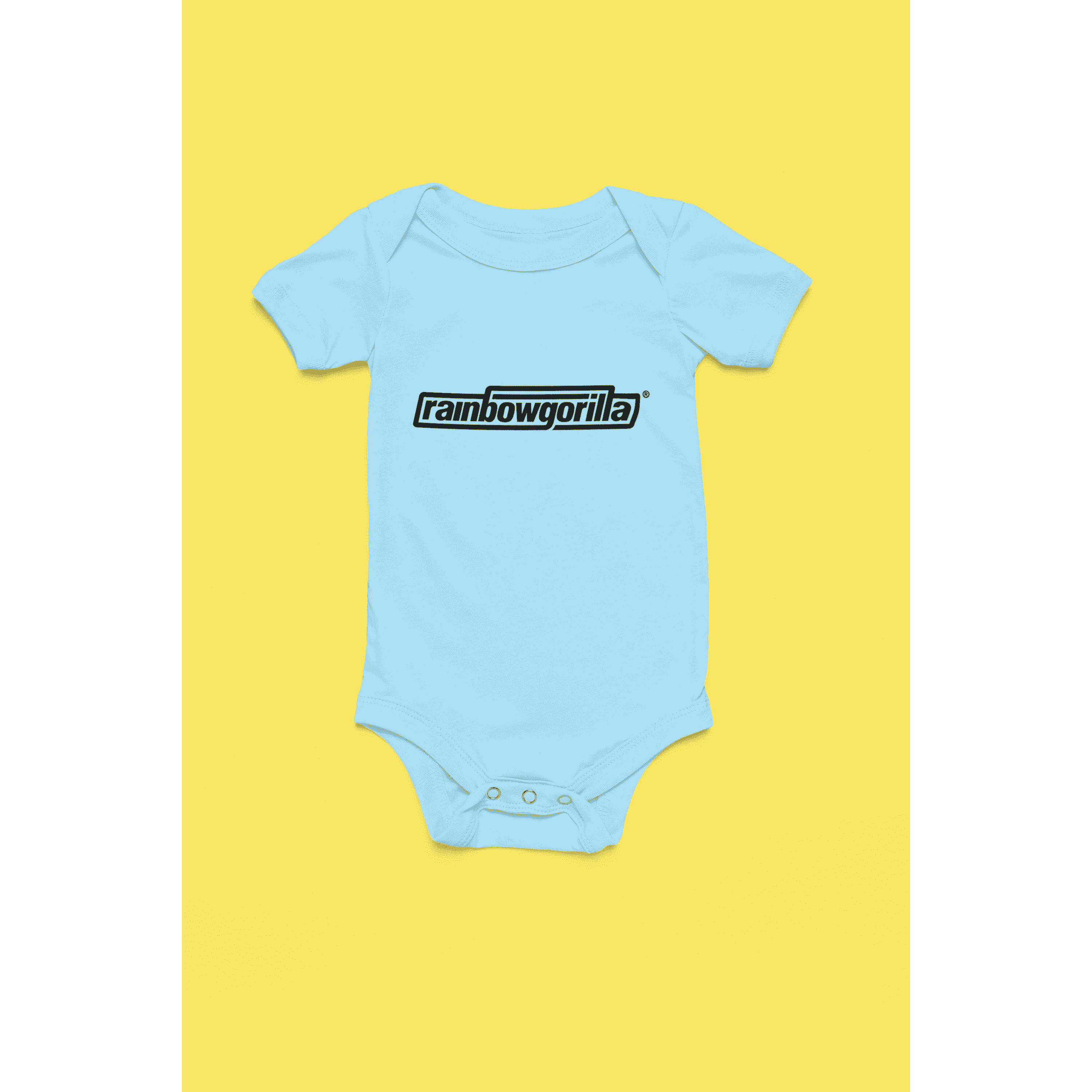 Rainbow Gorilla ´RG Tekst Zwart´ Romper - Rainbow Gorilla Store