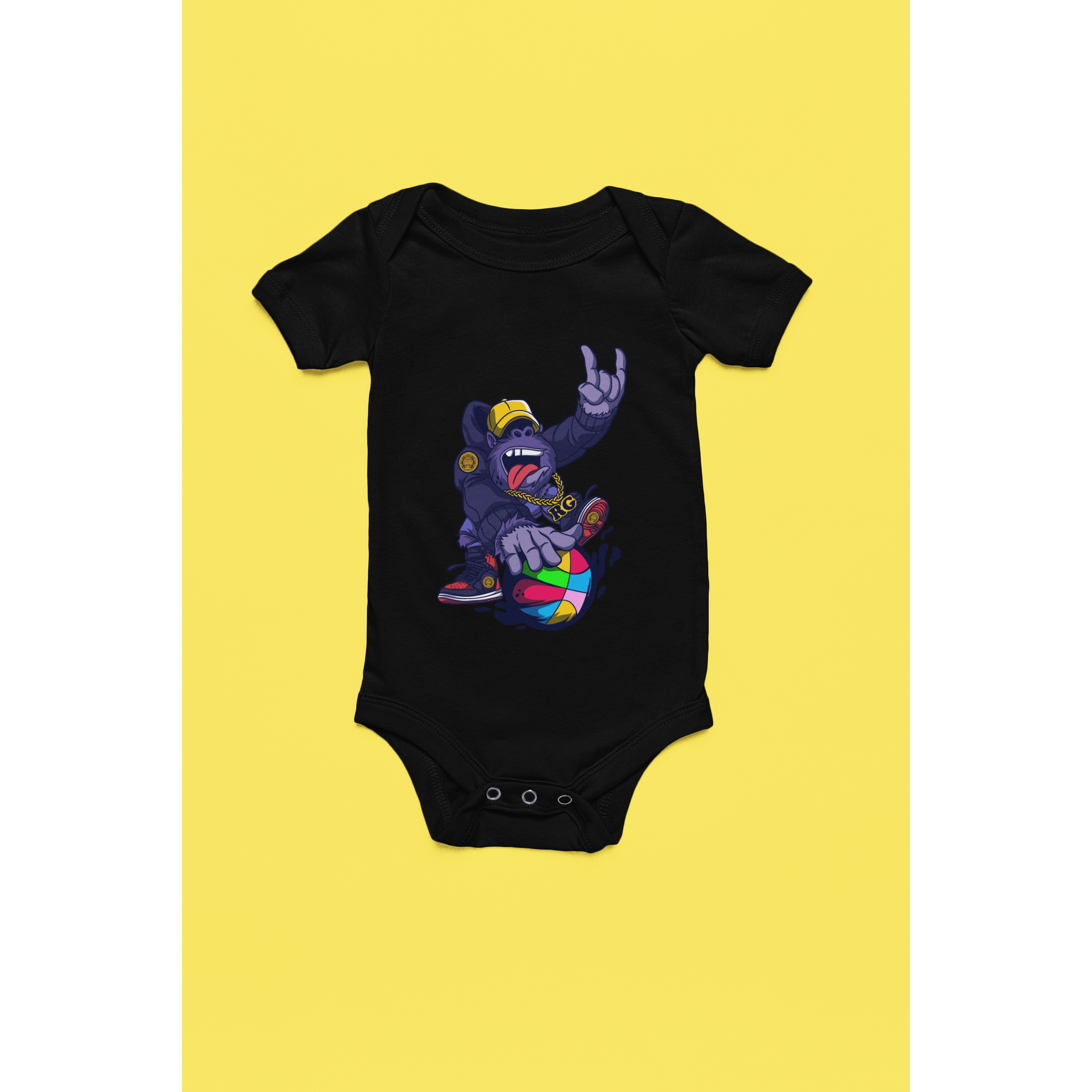 Rainbow Gorilla ´Baller´ Romper - Rainbow Gorilla Store
