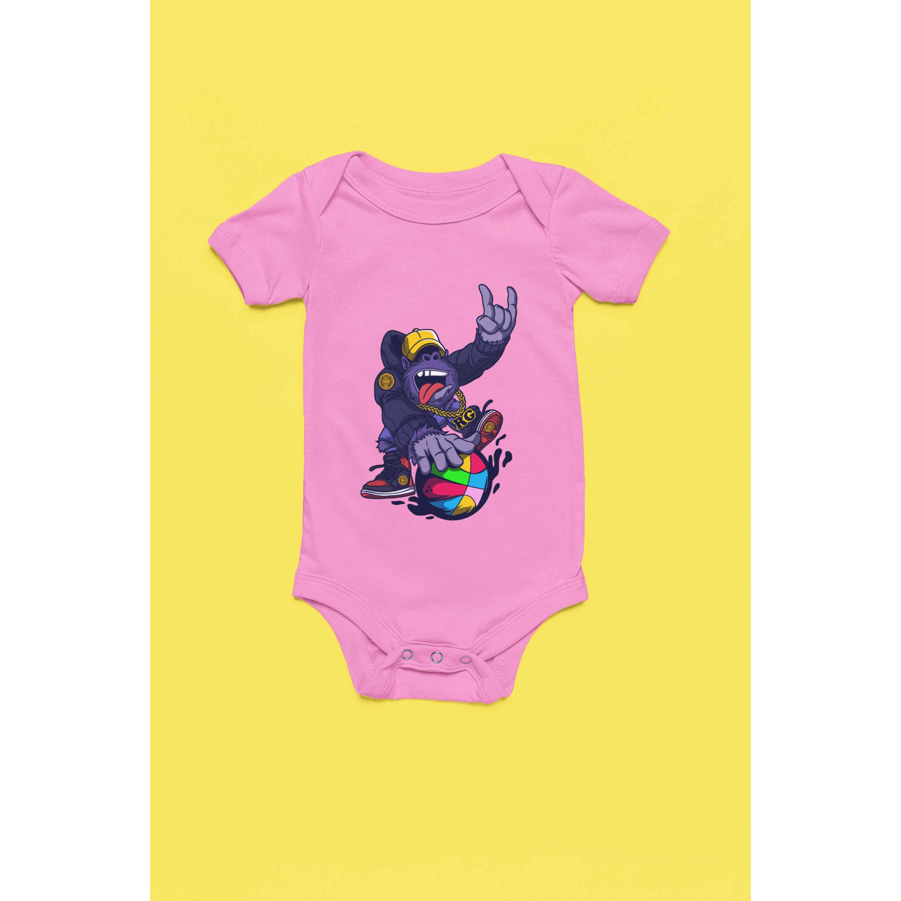 Rainbow Gorilla ´Baller´ Romper - Rainbow Gorilla Store