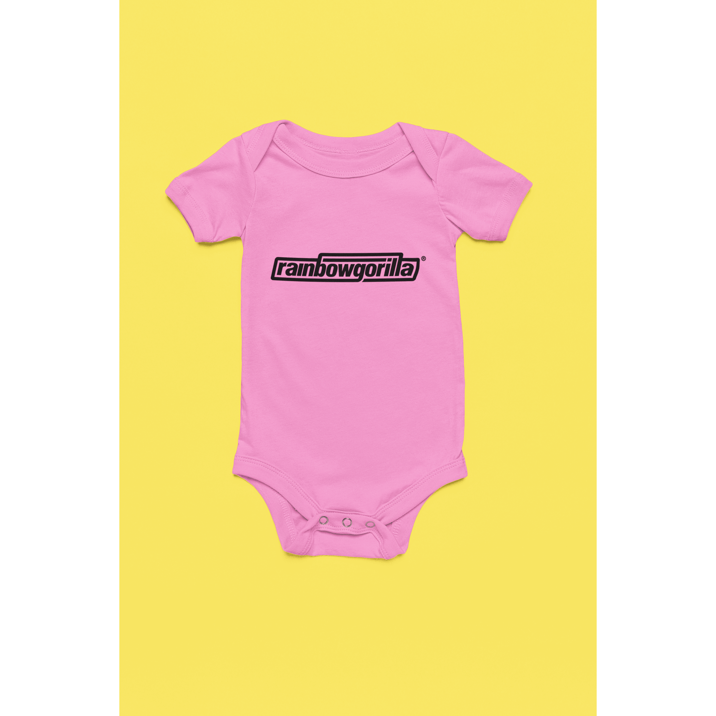Rainbow Gorilla ´RG Tekst Zwart´ Romper - Rainbow Gorilla Store