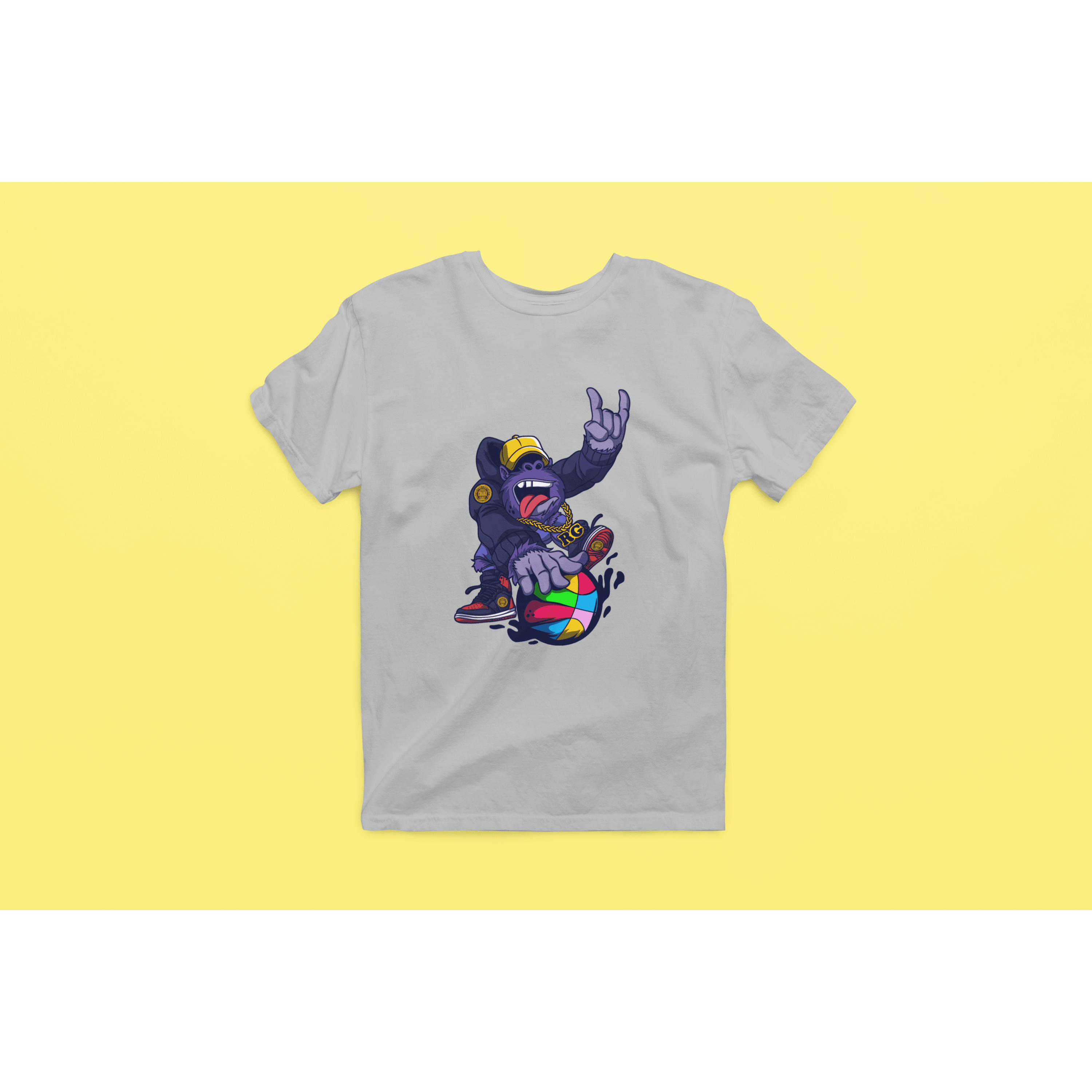 Rainbow Gorilla 'Baller' Heren T-shirt - Rainbow Gorilla Store