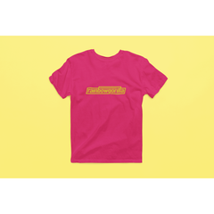 Rainbow Gorilla ´RG Tekst Goud´ Heren T-shirt - Rainbow Gorilla Store