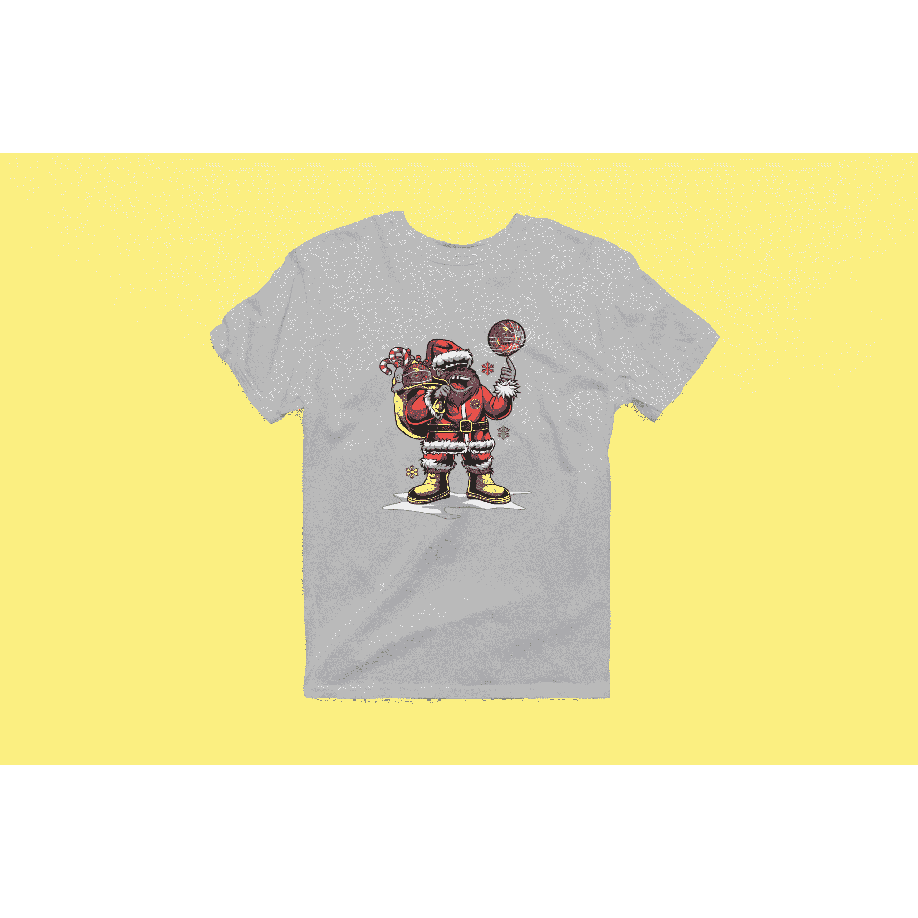 Rainbow Gorilla ´Kerst´ Heren T-shirt - Rainbow Gorilla Store