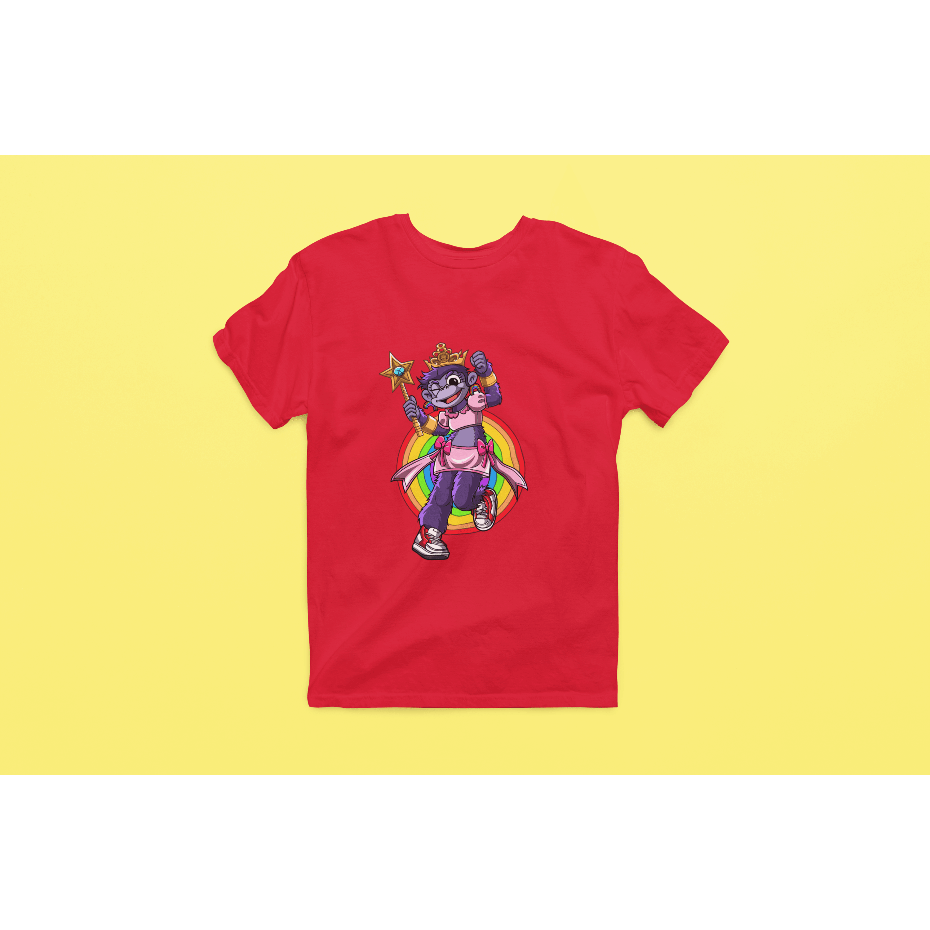 Rainbow Gorilla 'Princess Hope' Heren T-shirt - Rainbow Gorilla Store