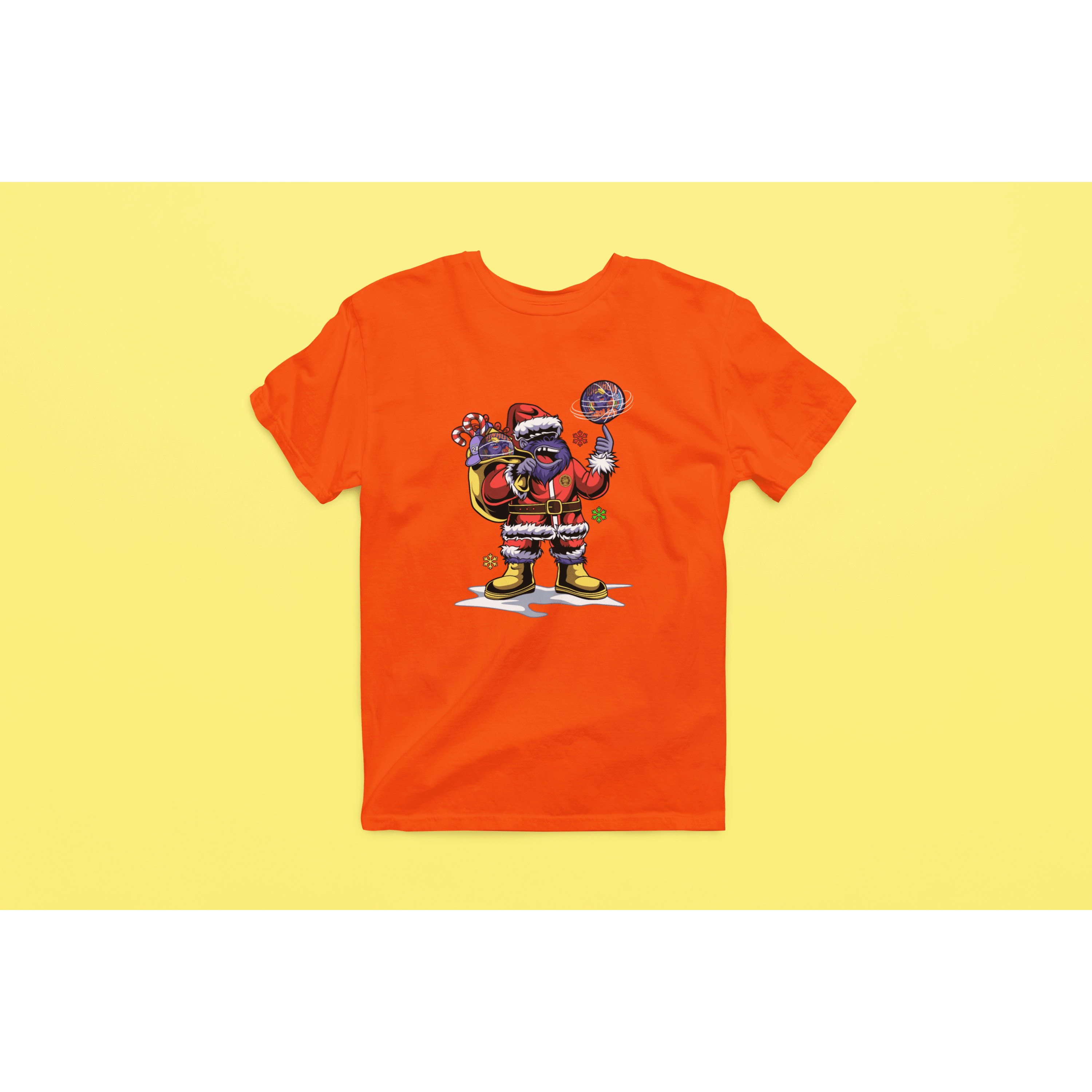Rainbow Gorilla ´Kerst´ Heren T-shirt - Rainbow Gorilla Store