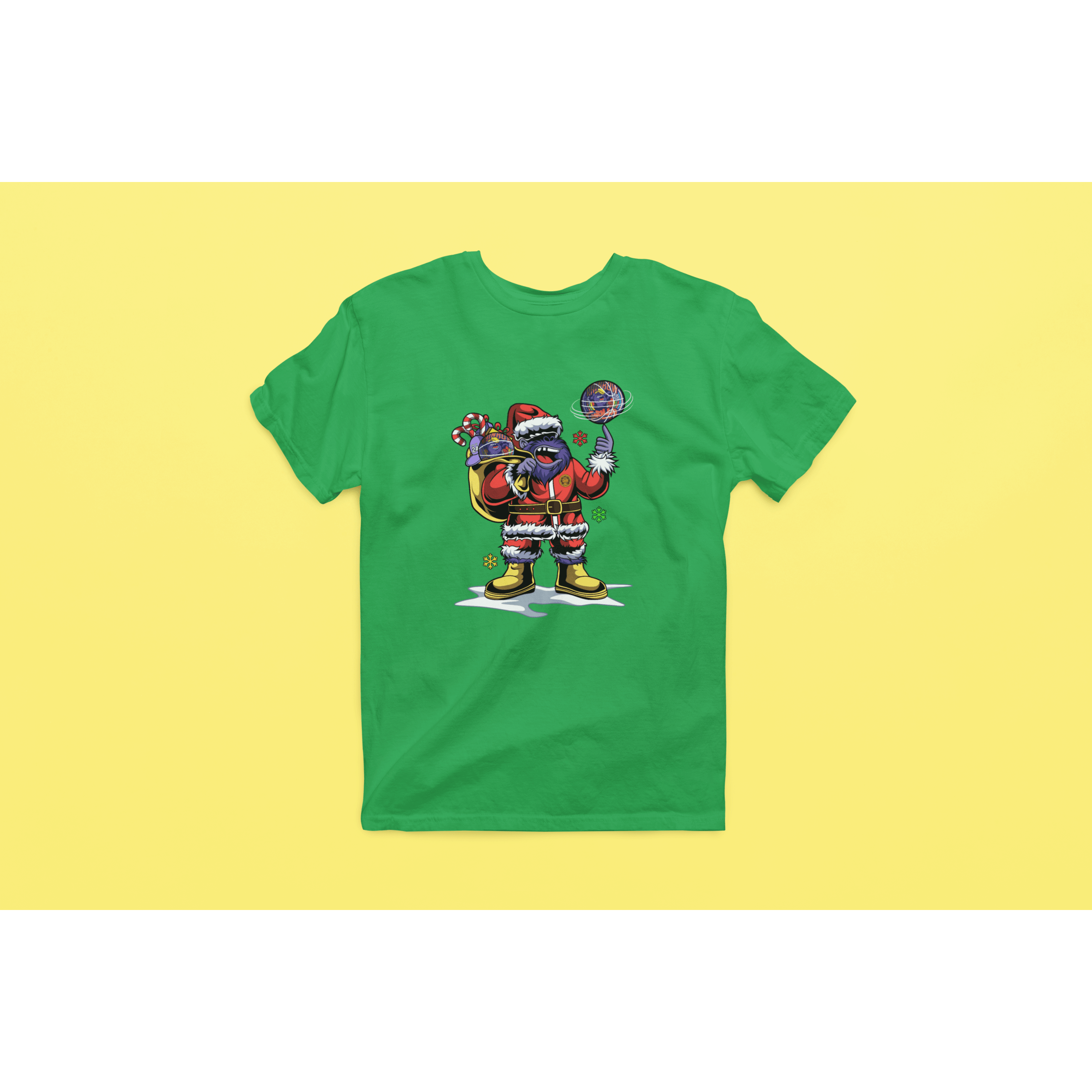 Rainbow Gorilla ´Kerst´ Heren T-shirt - Rainbow Gorilla Store
