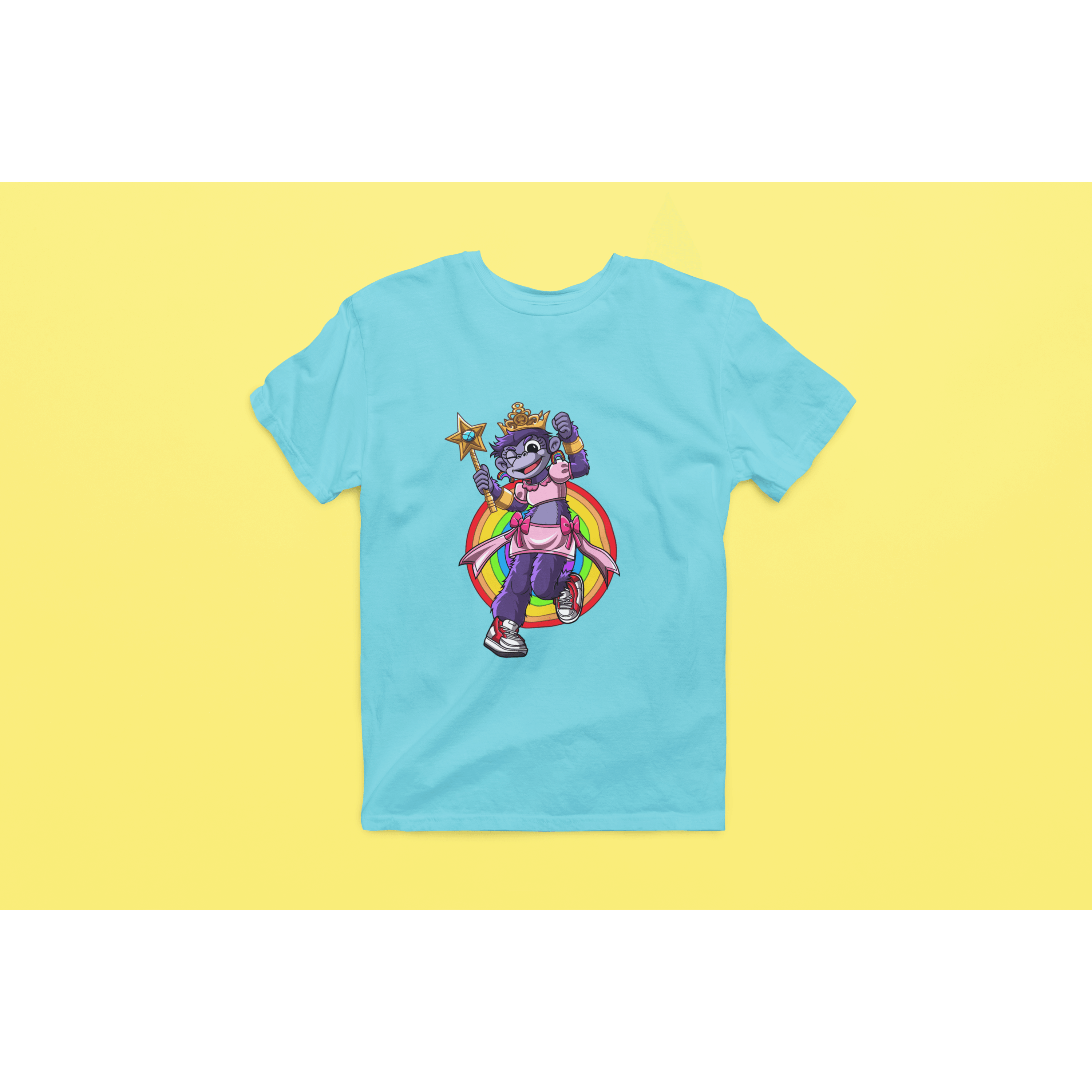Rainbow Gorilla 'Princess Hope' Heren T-shirt - Rainbow Gorilla Store
