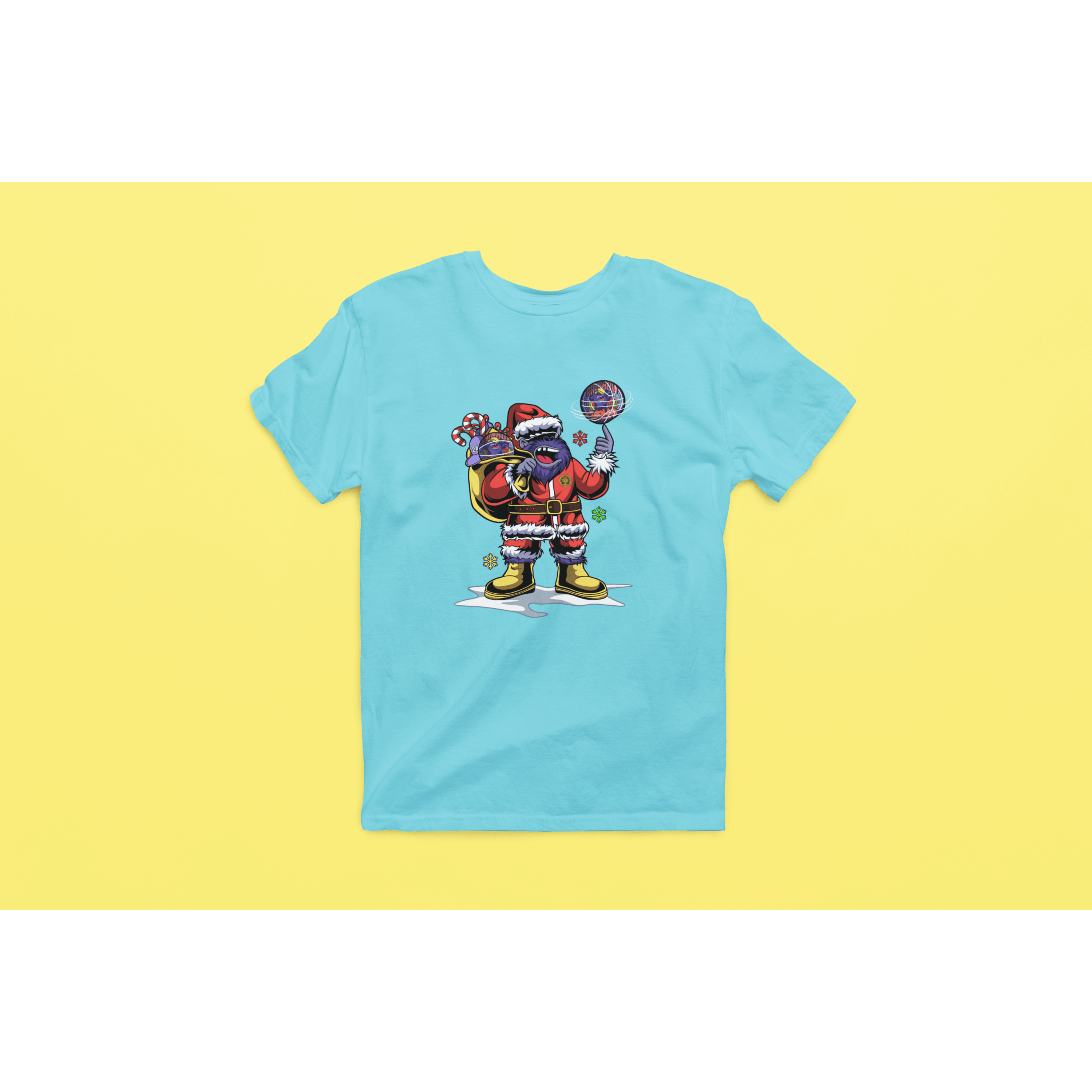 Rainbow Gorilla ´Kerst´ Heren T-shirt - Rainbow Gorilla Store