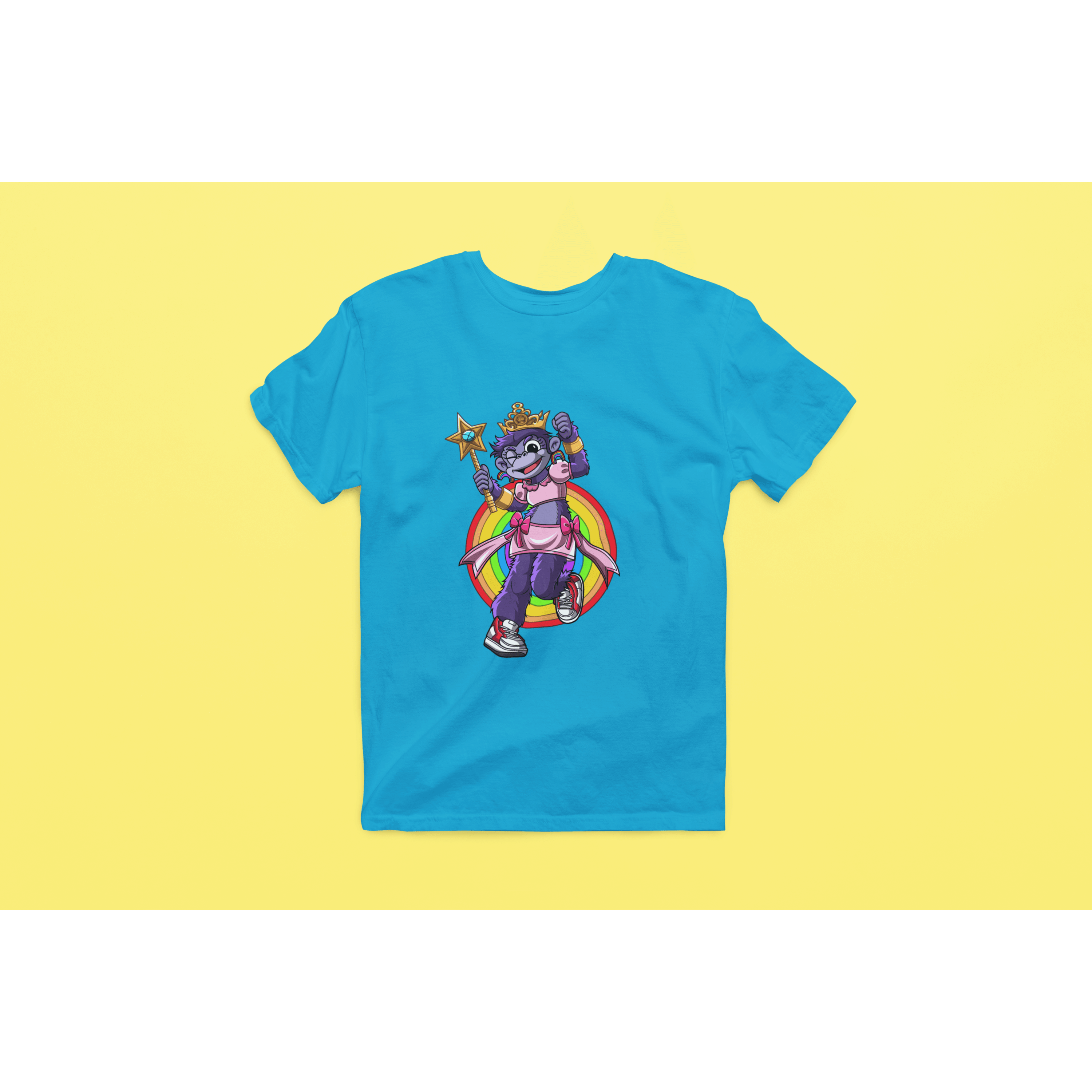 Rainbow Gorilla 'Princess Hope' Heren T-shirt - Rainbow Gorilla Store