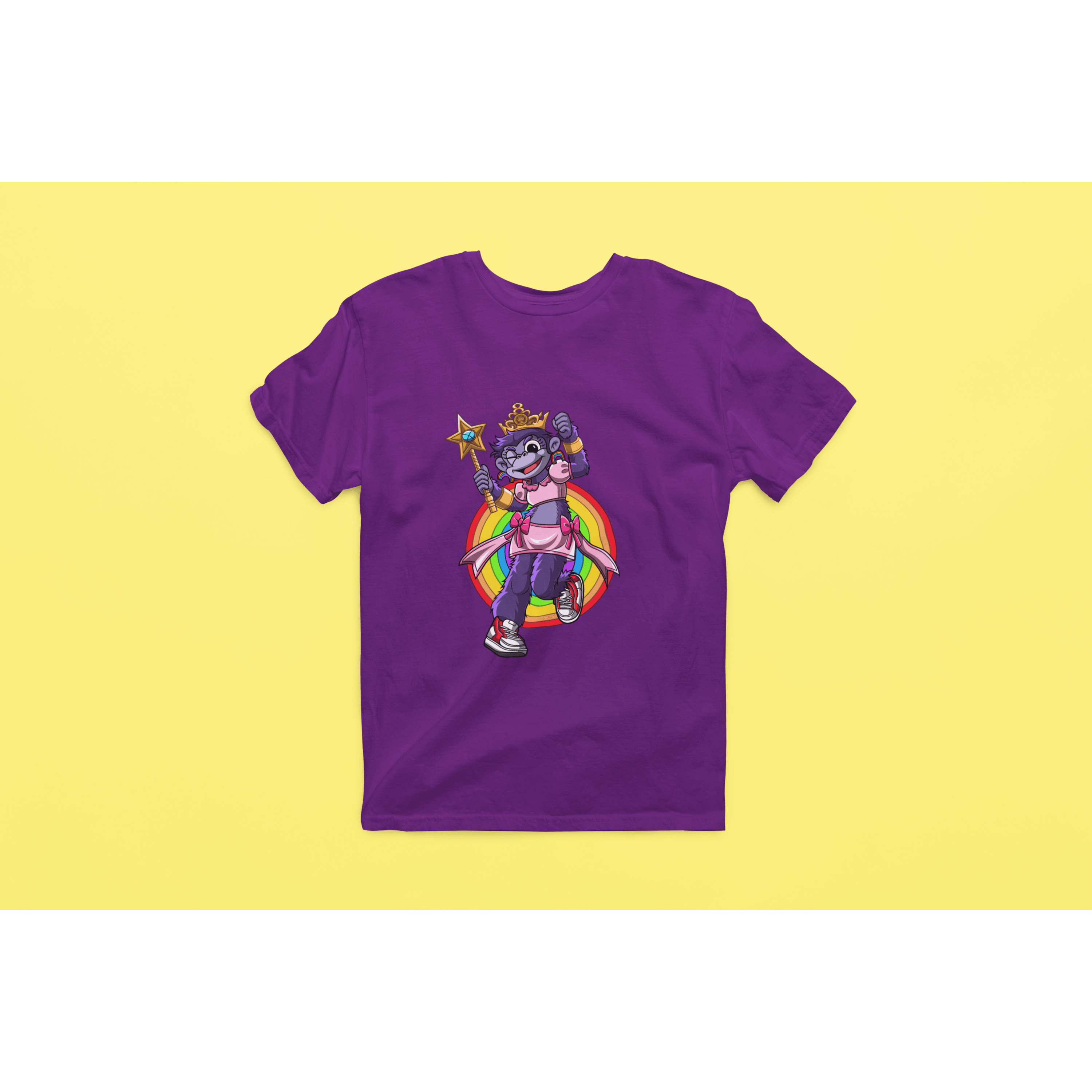 Rainbow Gorilla 'Princess Hope' Heren T-shirt - Rainbow Gorilla Store