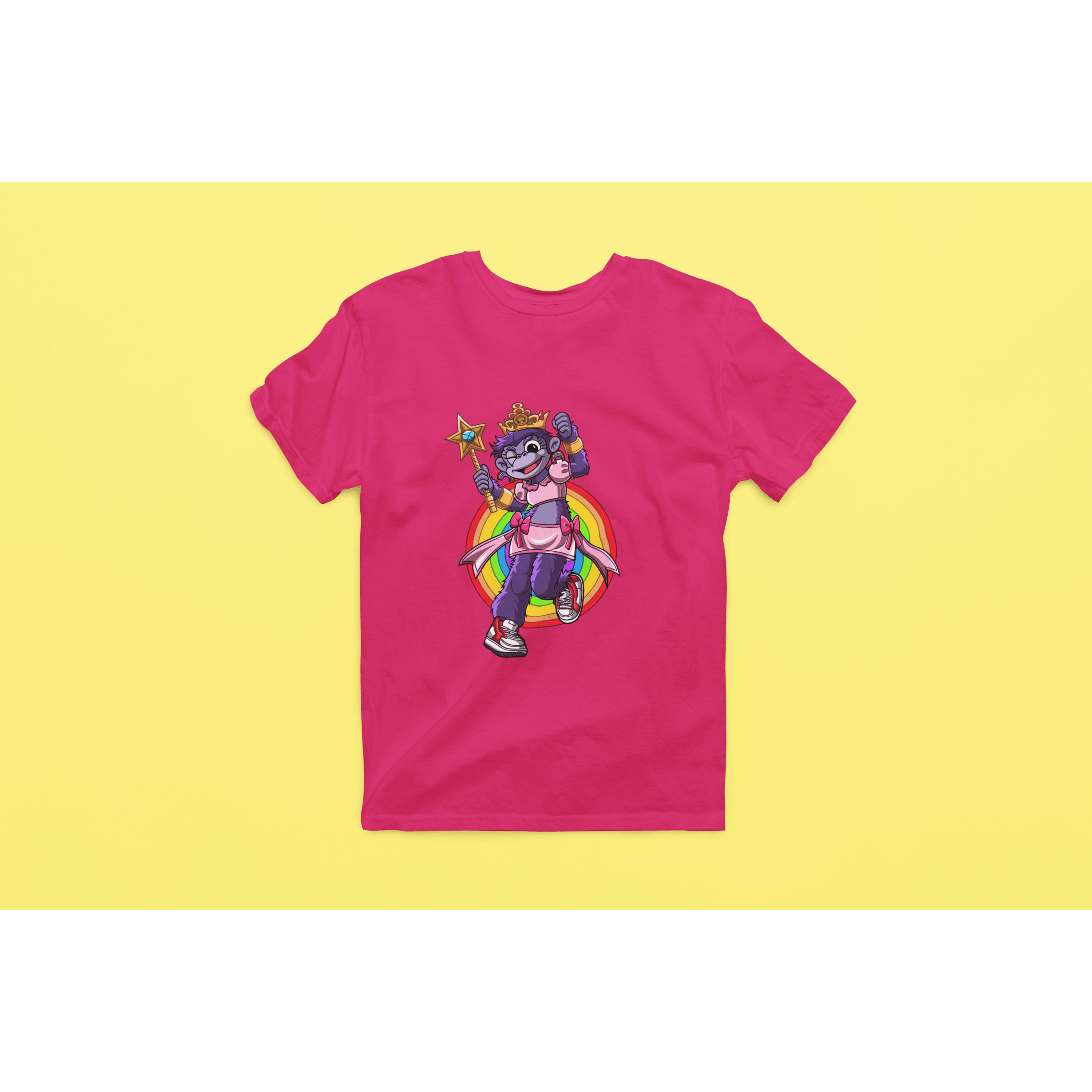 Rainbow Gorilla 'Princess Hope' Heren T-shirt - Rainbow Gorilla Store