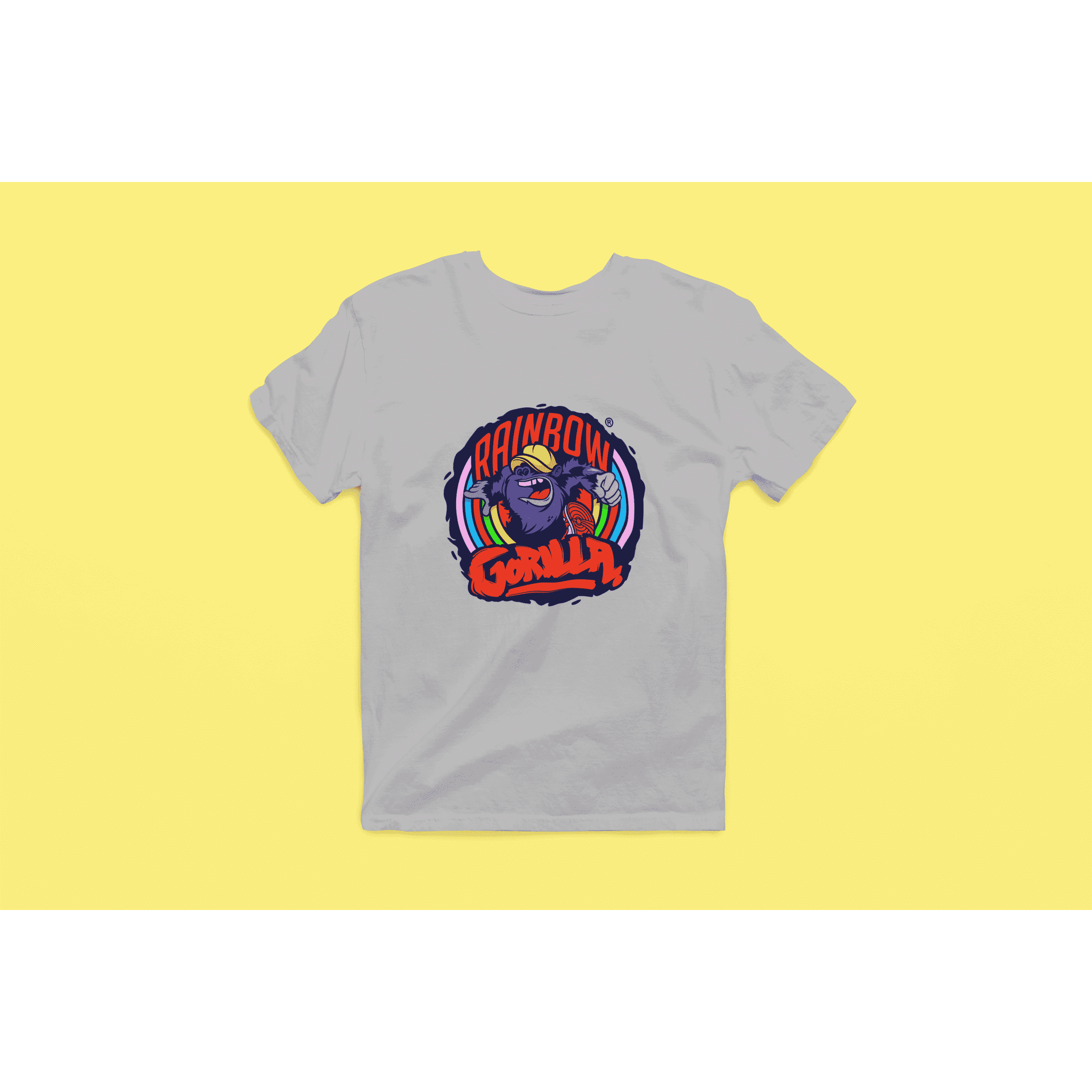 Rainbow Gorilla ´Orgineel Logo´ Heren T-shirt - Rainbow Gorilla Store