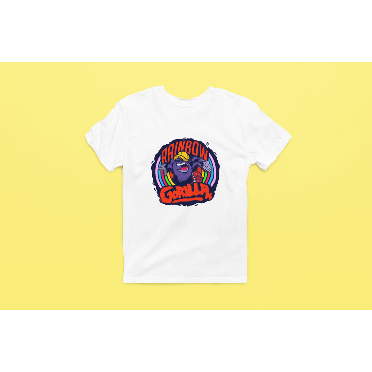 Rainbow Gorilla ´Orgineel Logo´ Heren T-shirt - Rainbow Gorilla Store