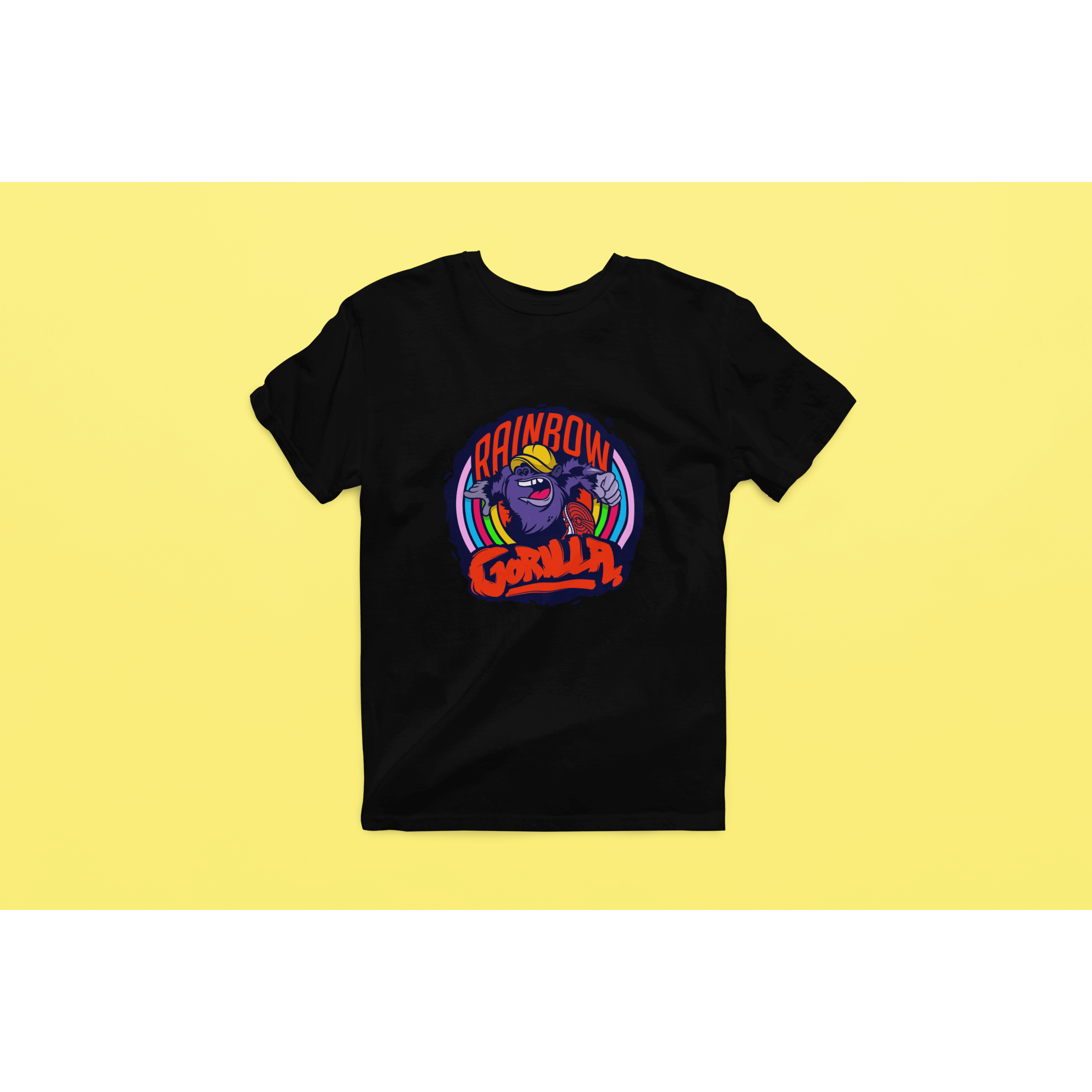 Rainbow Gorilla ´Orgineel Logo´ Heren T-shirt - Rainbow Gorilla Store