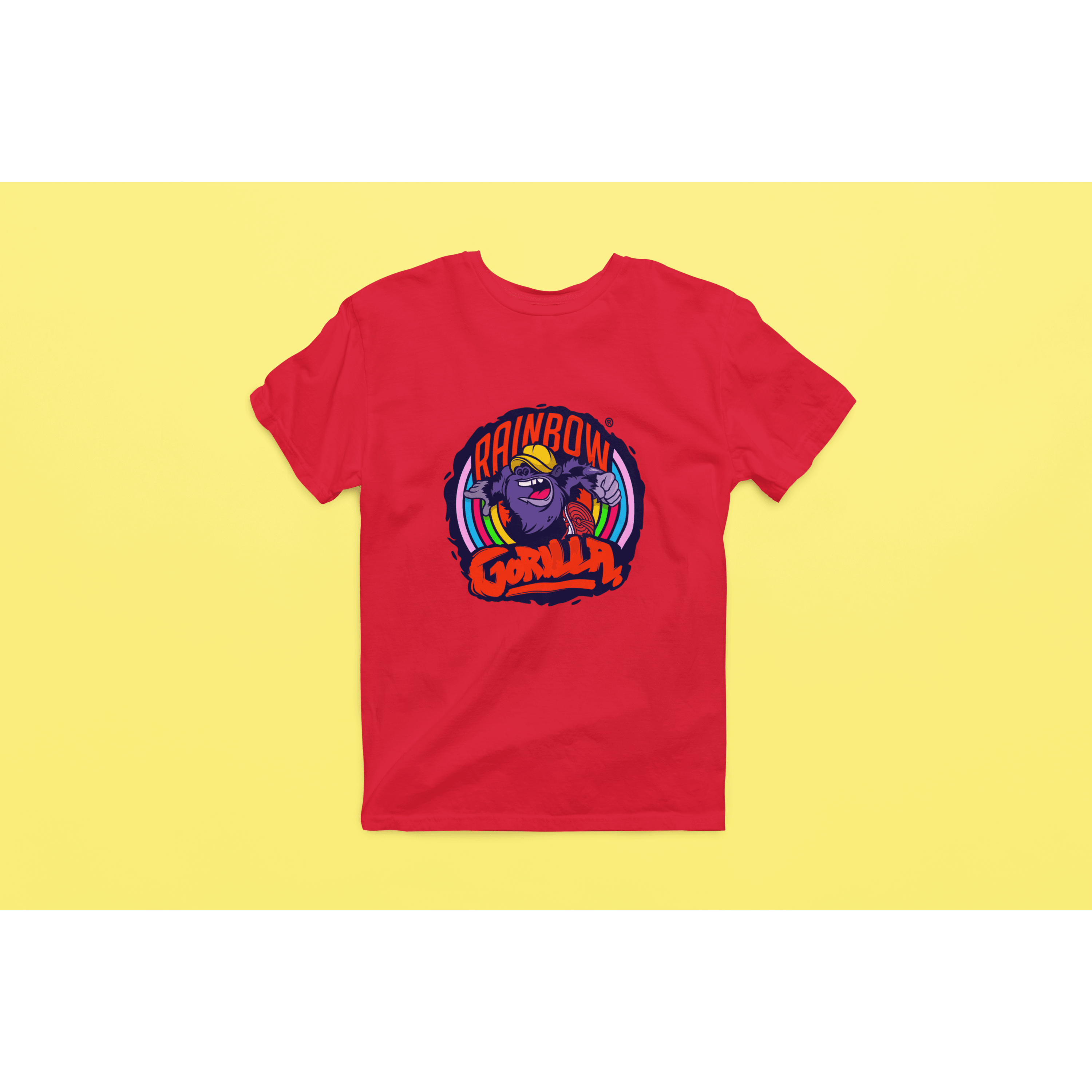 Rainbow Gorilla ´Orgineel Logo´ Heren T-shirt - Rainbow Gorilla Store