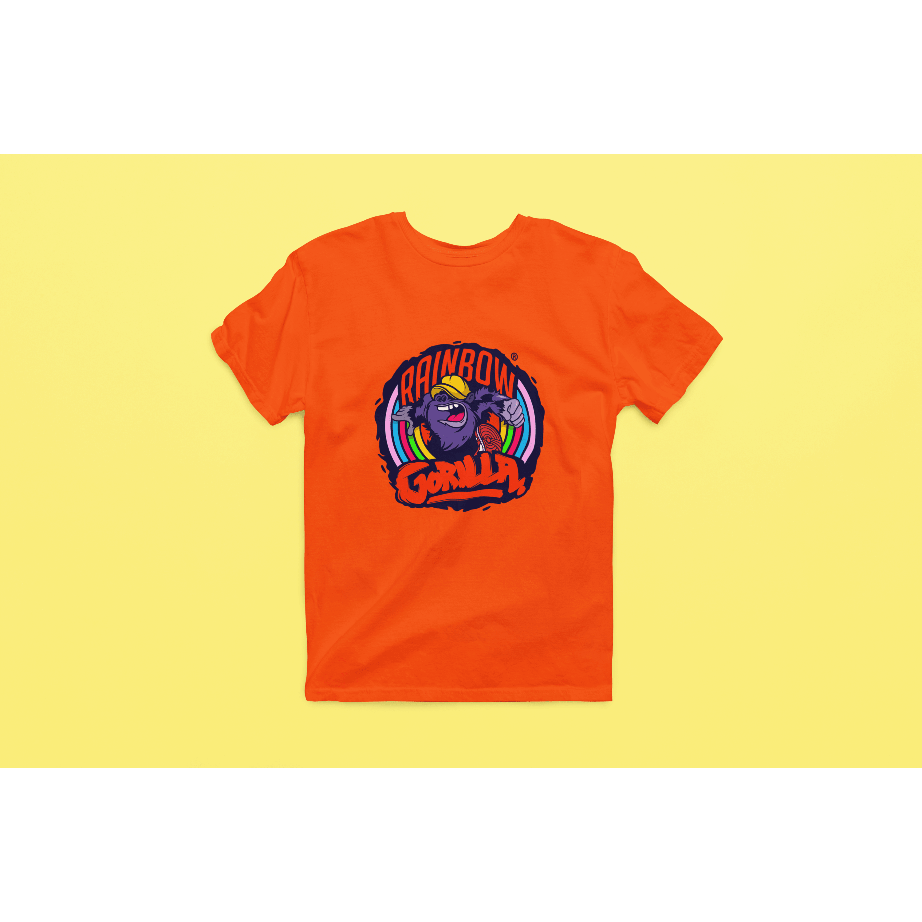Rainbow Gorilla ´Orgineel Logo´ Heren T-shirt - Rainbow Gorilla Store
