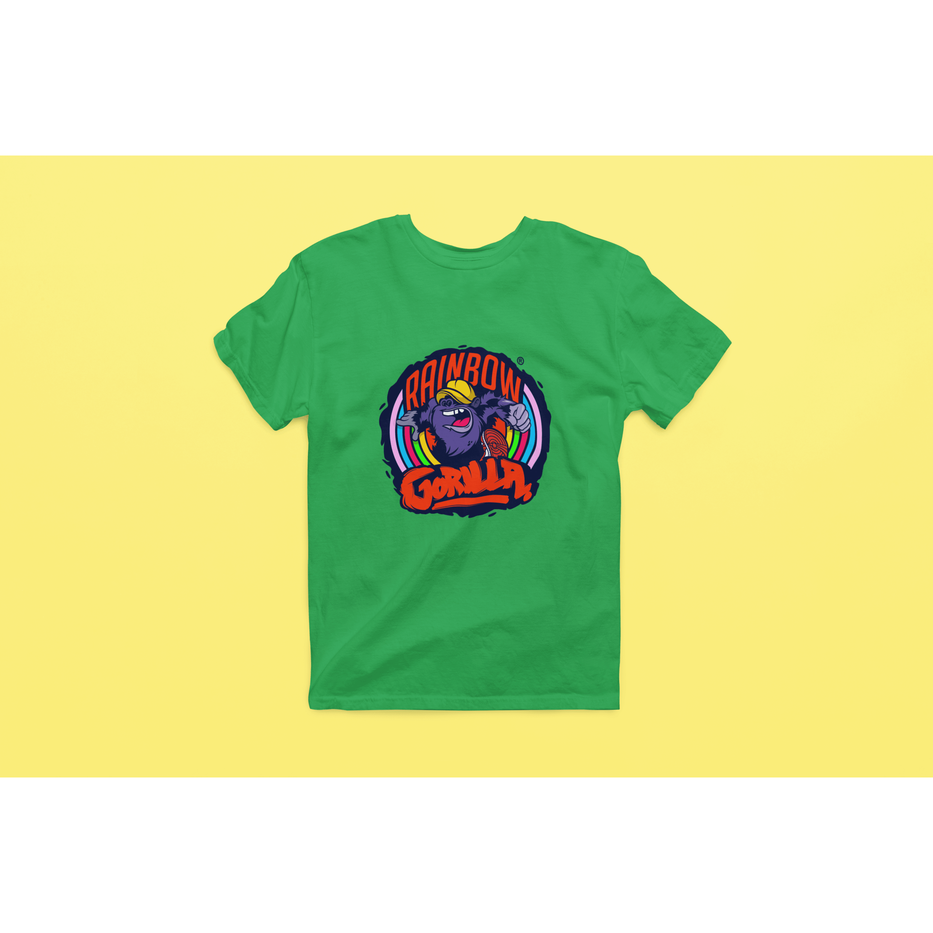 Rainbow Gorilla ´Orgineel Logo´ Heren T-shirt - Rainbow Gorilla Store