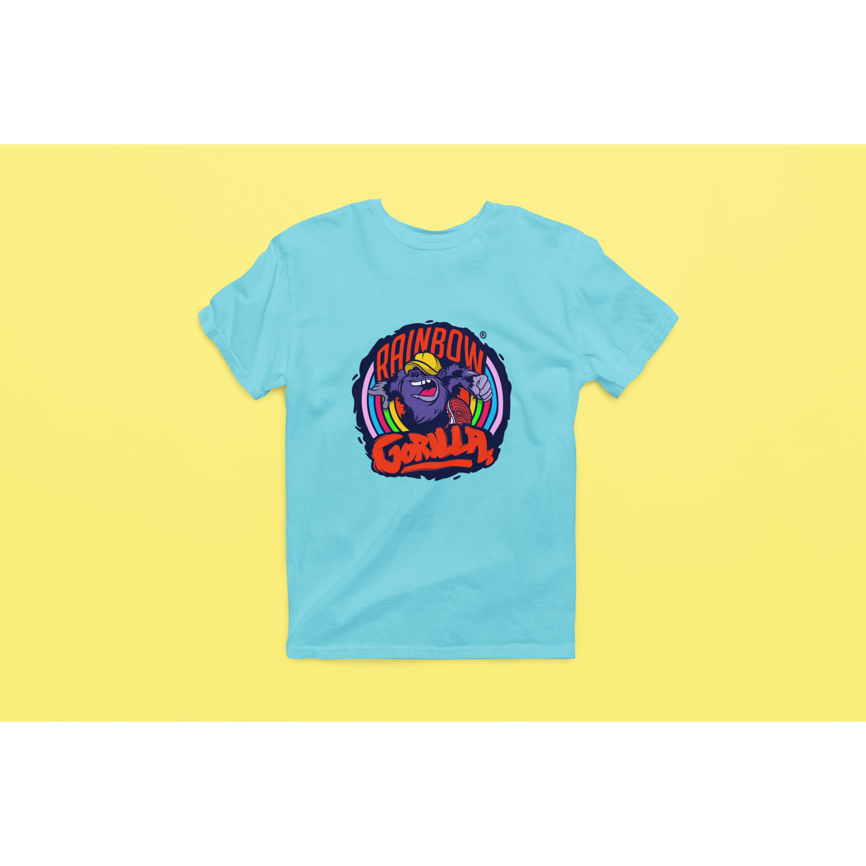Rainbow Gorilla ´Orgineel Logo´ Heren T-shirt - Rainbow Gorilla Store