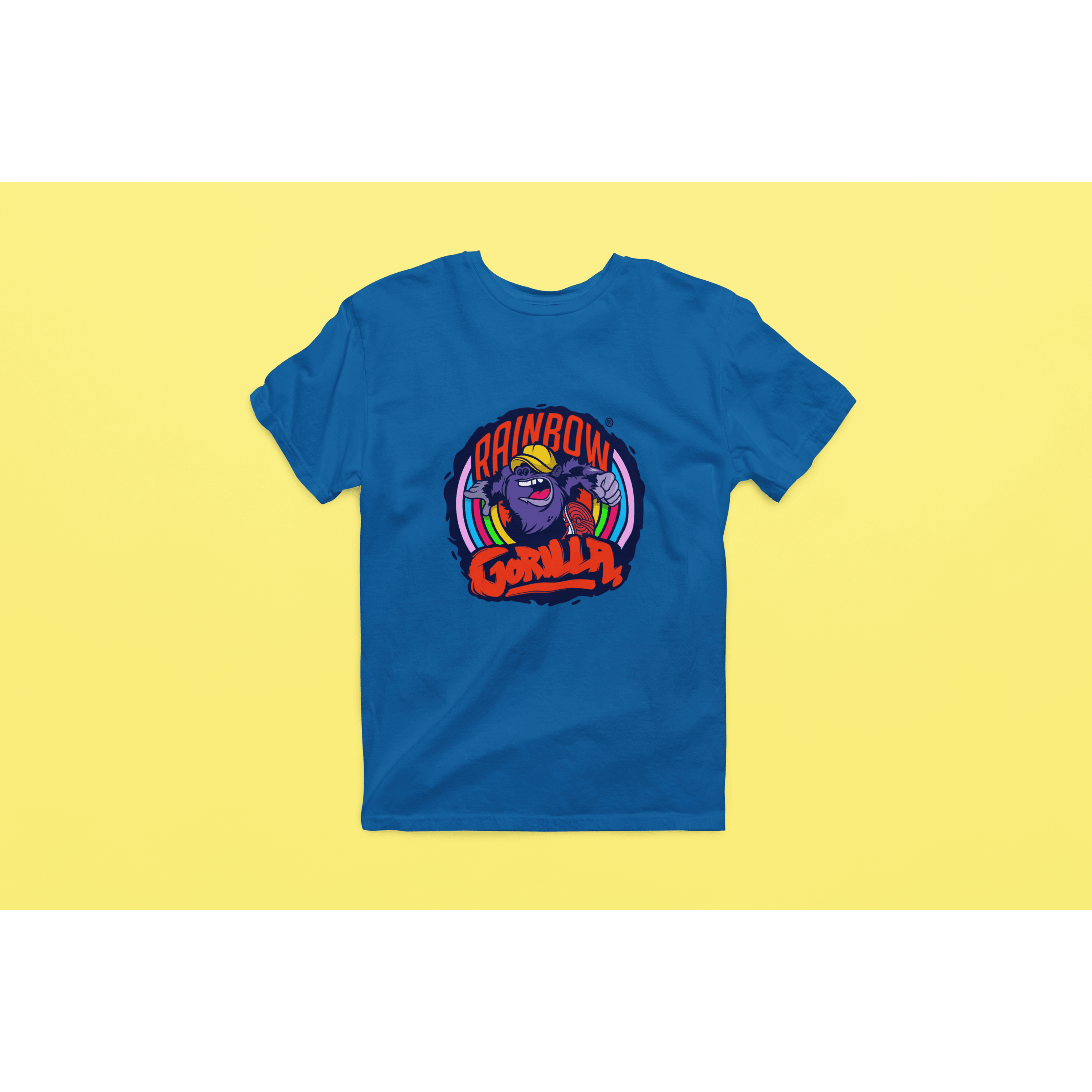 Rainbow Gorilla ´Orgineel Logo´ Heren T-shirt - Rainbow Gorilla Store