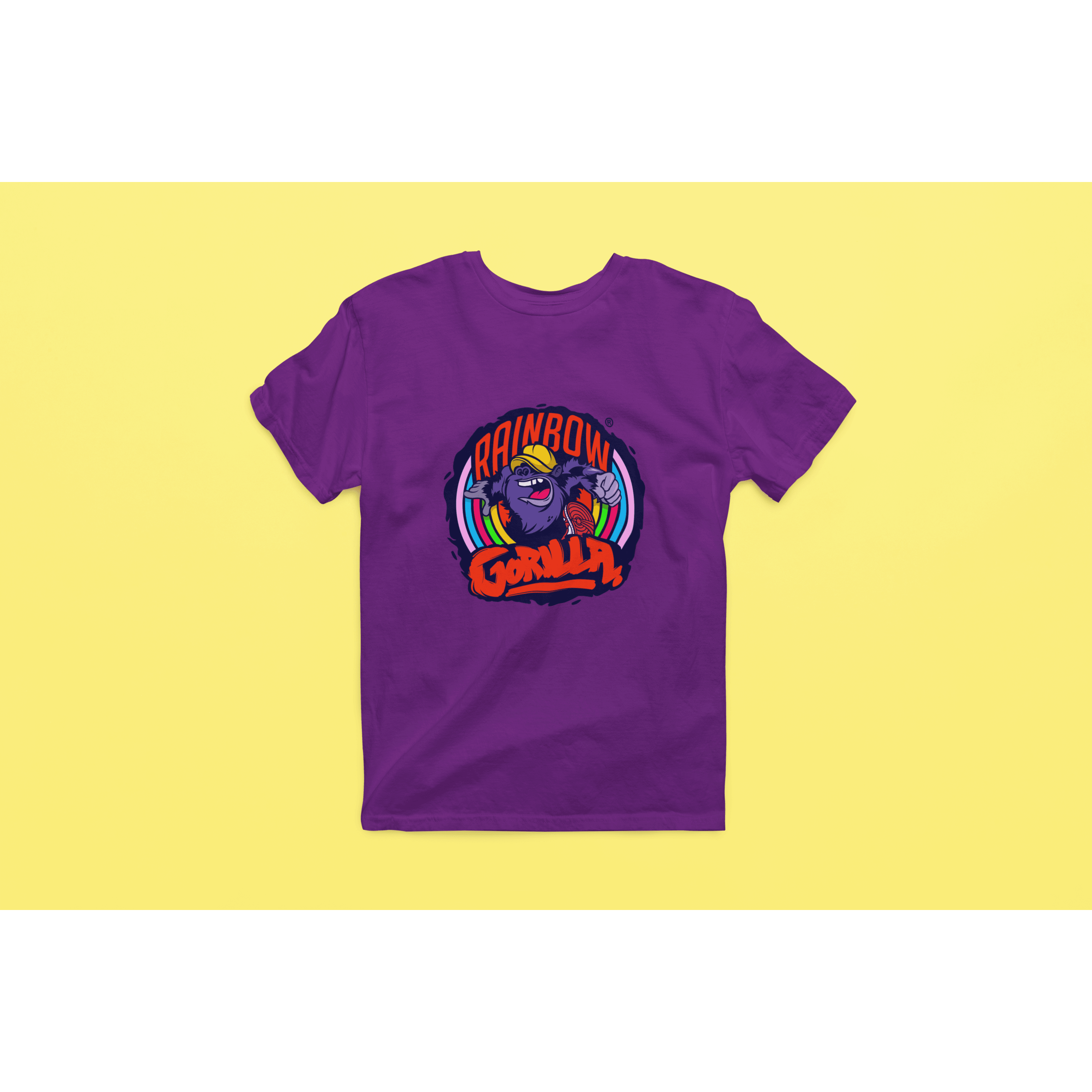 Rainbow Gorilla ´Orgineel Logo´ Heren T-shirt - Rainbow Gorilla Store