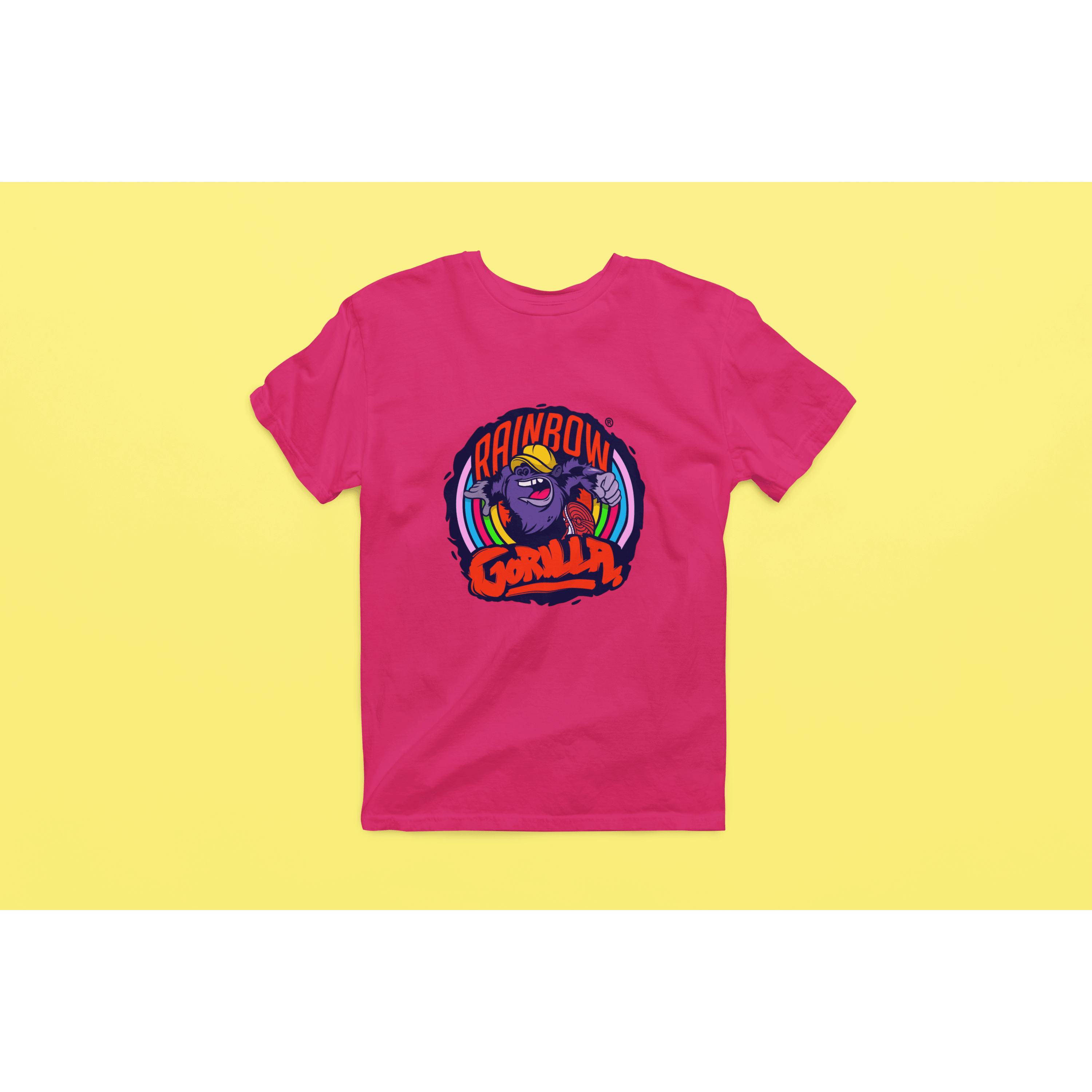 Rainbow Gorilla ´Orgineel Logo´ Heren T-shirt - Rainbow Gorilla Store