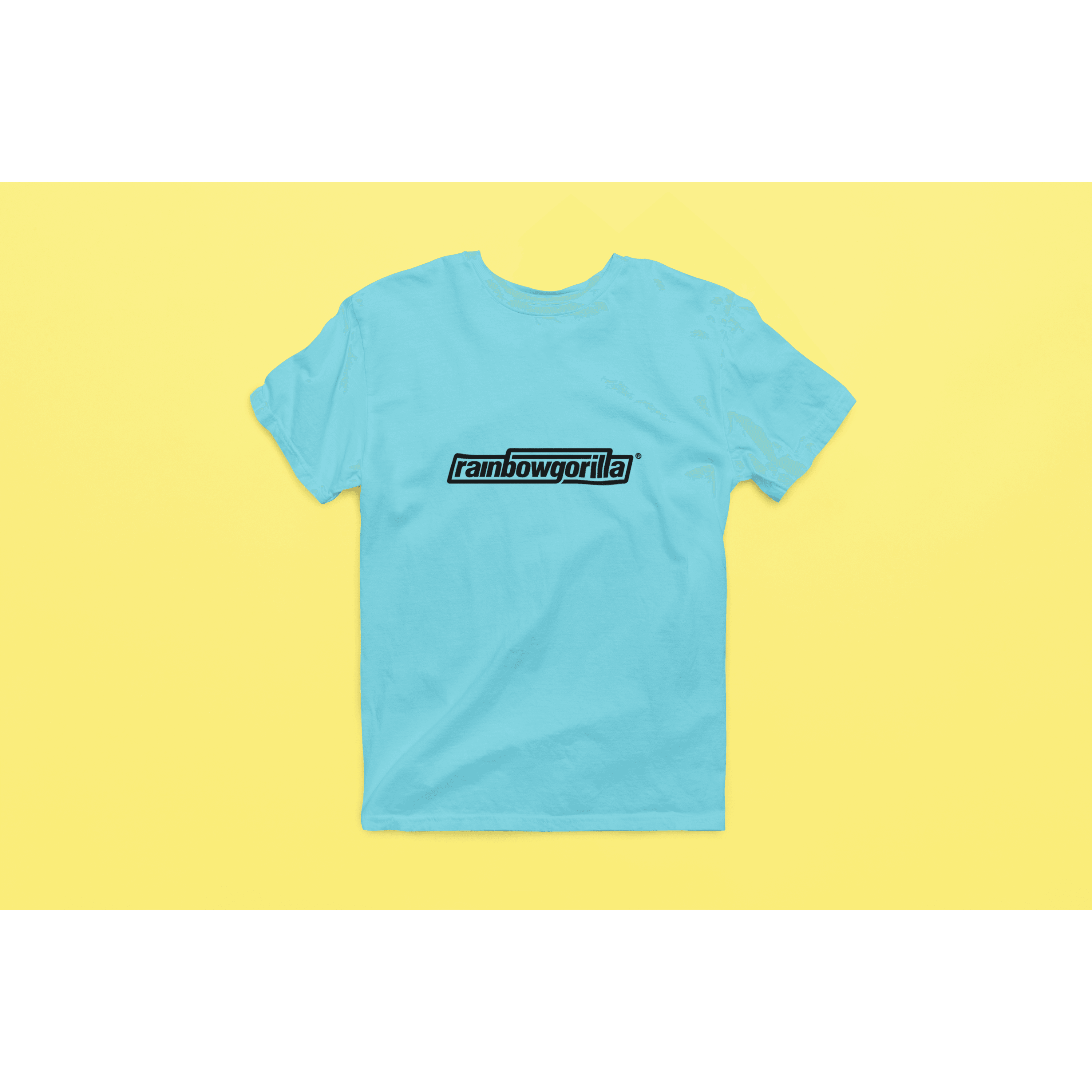 Rainbow Gorilla 'RG Tekst Zwart' Heren T-shirt - Rainbow Gorilla Store
