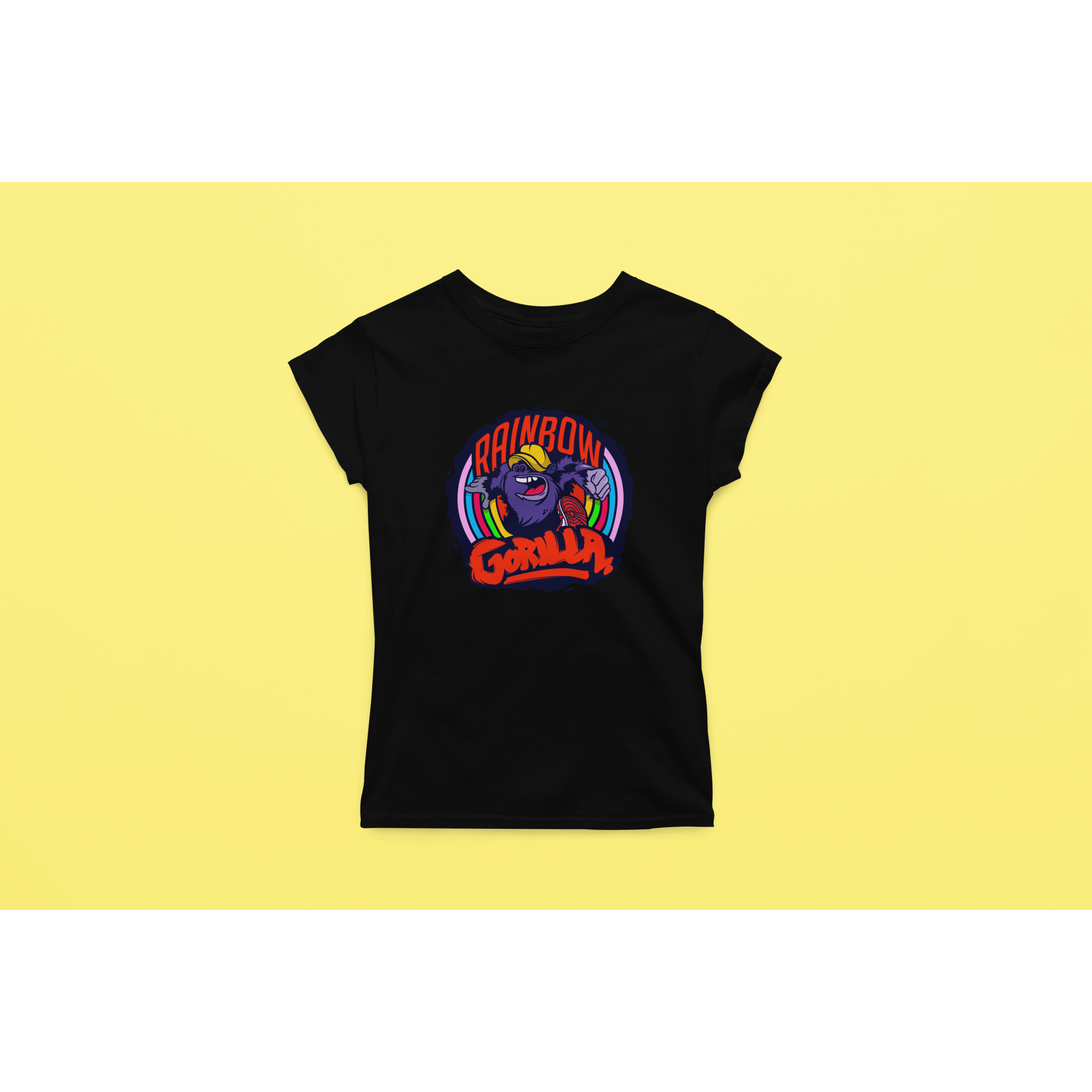 Rainbow Gorilla ´Orgineel Logo´ Dames T-shirt - Rainbow Gorilla Store