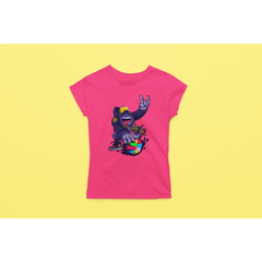 Rainbow Gorilla ´Baller´ Dames T-shirt - Rainbow Gorilla Store