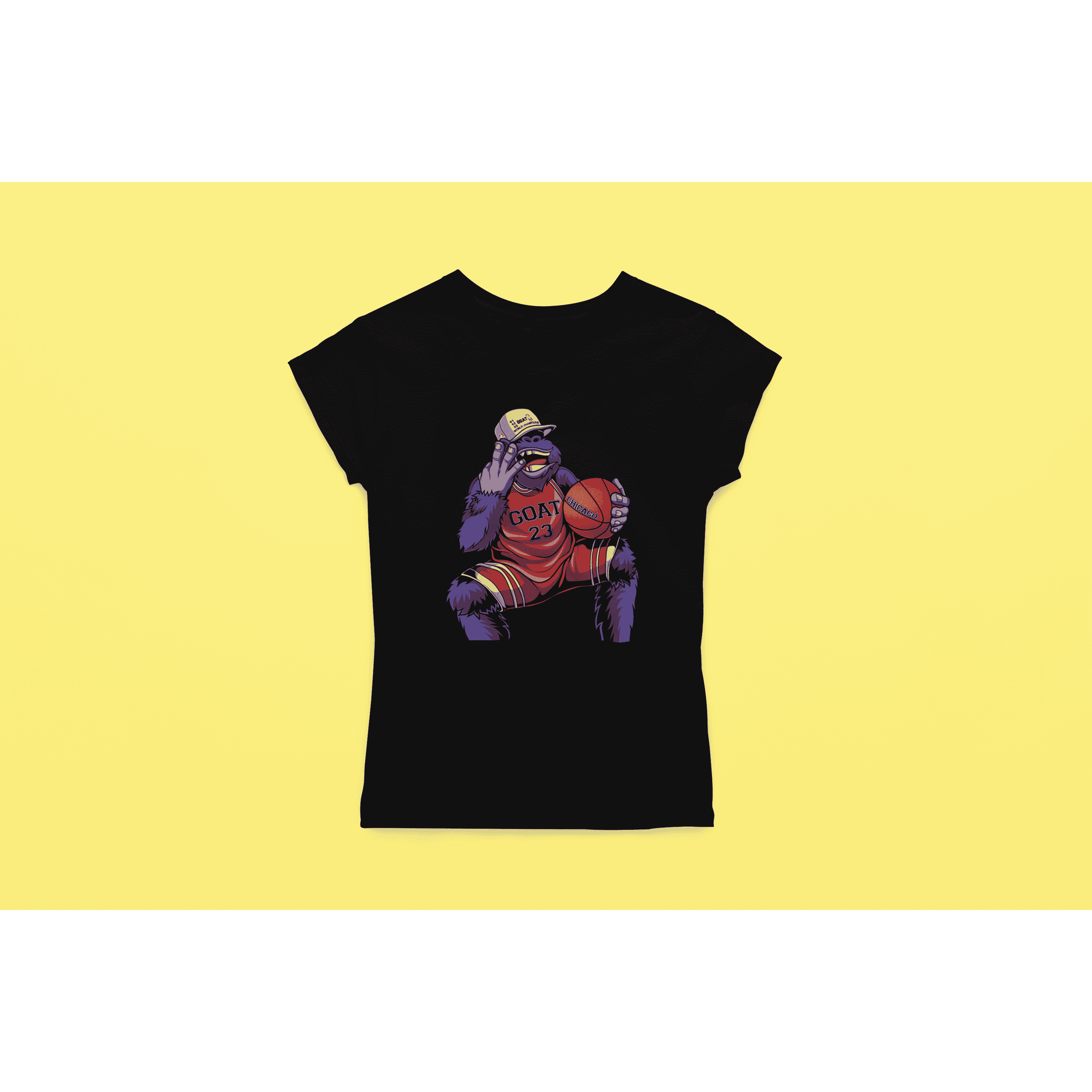 Rainbow Gorilla ´The GOAT´ Dames T-shirt - Rainbow Gorilla Store