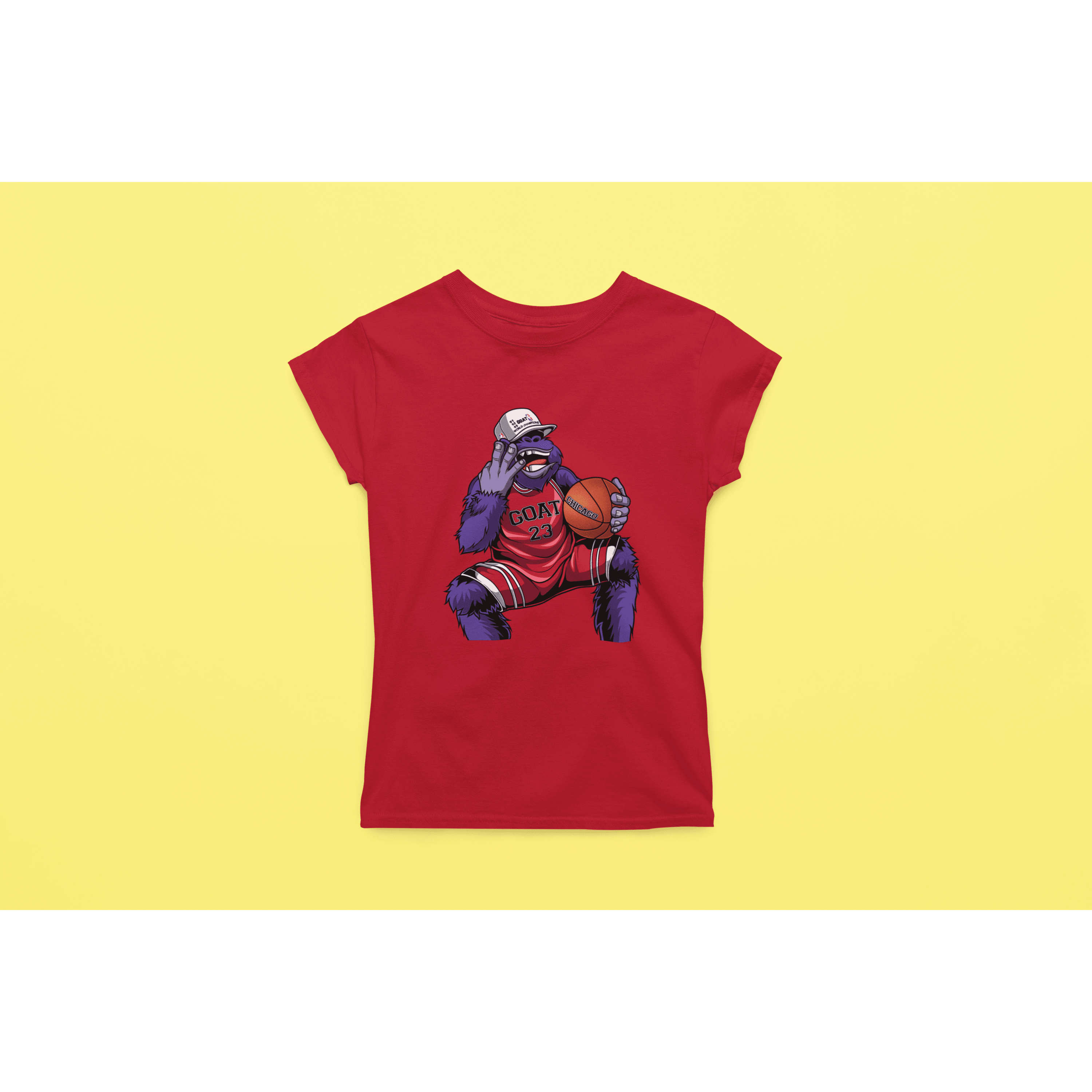 Rainbow Gorilla ´The GOAT´ Dames T-shirt - Rainbow Gorilla Store